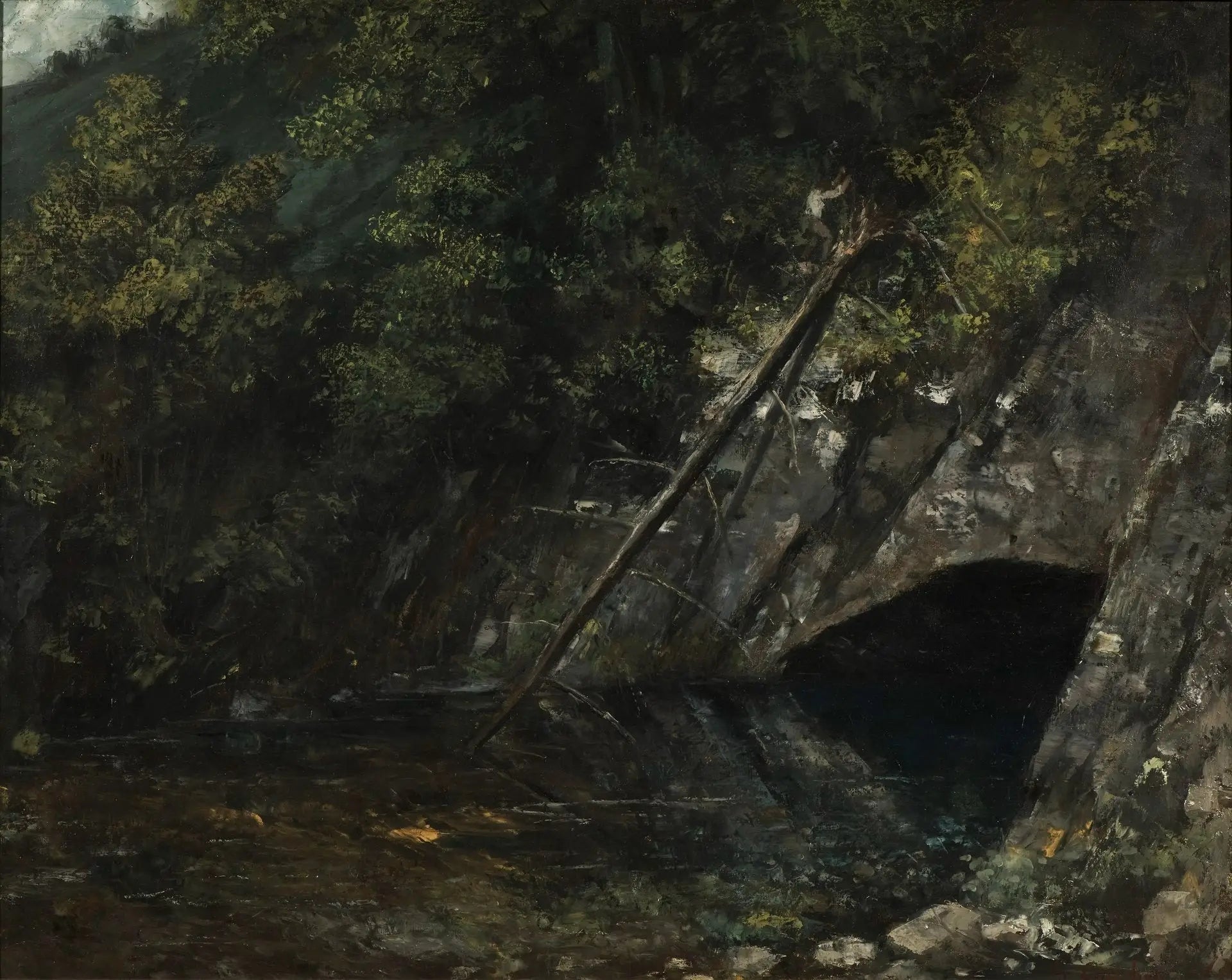 Paysage de La Source Bleue - Gustave Courbet - Alpha Reproduction