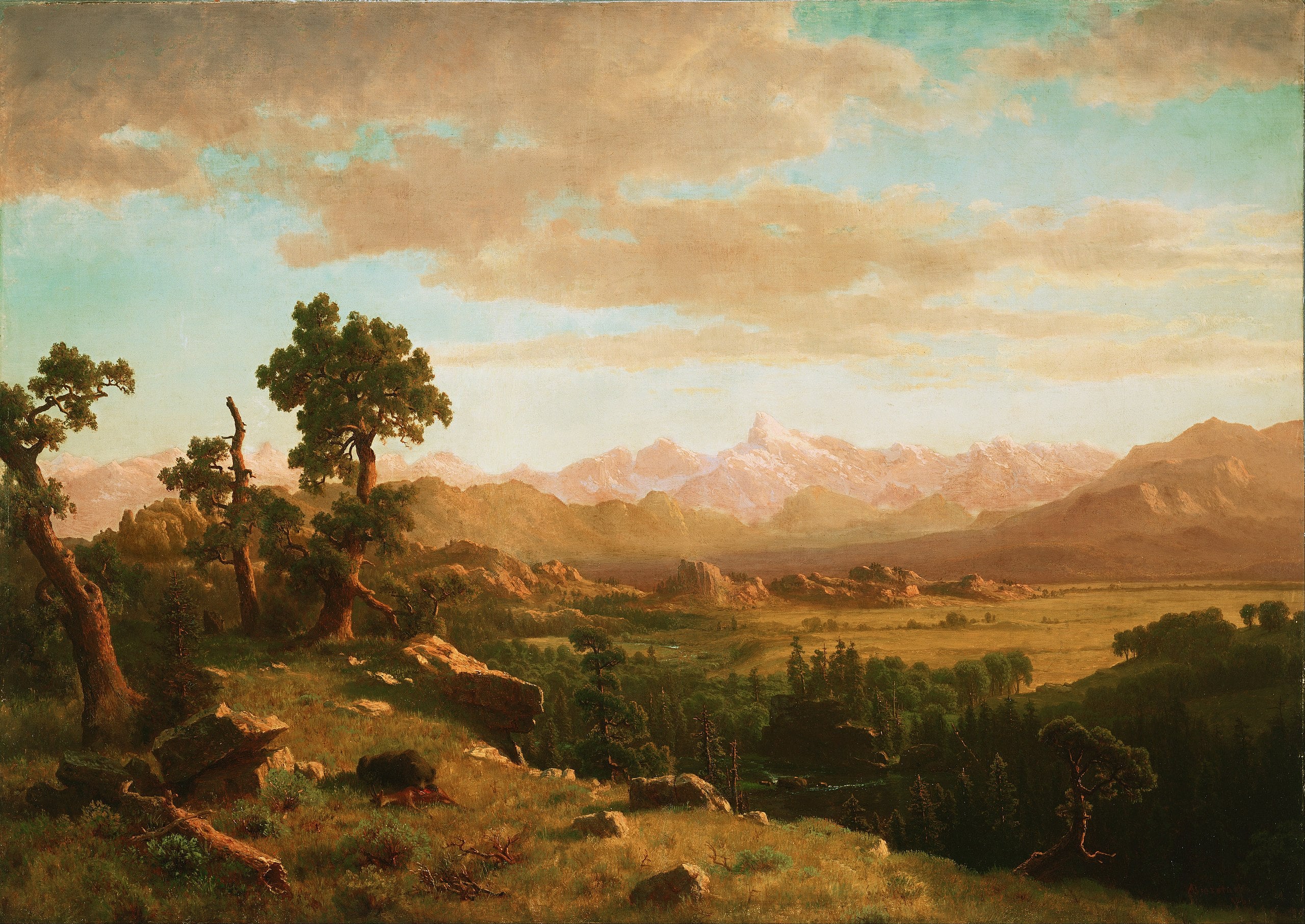 Pays de Wind River - Albert Bierstadt