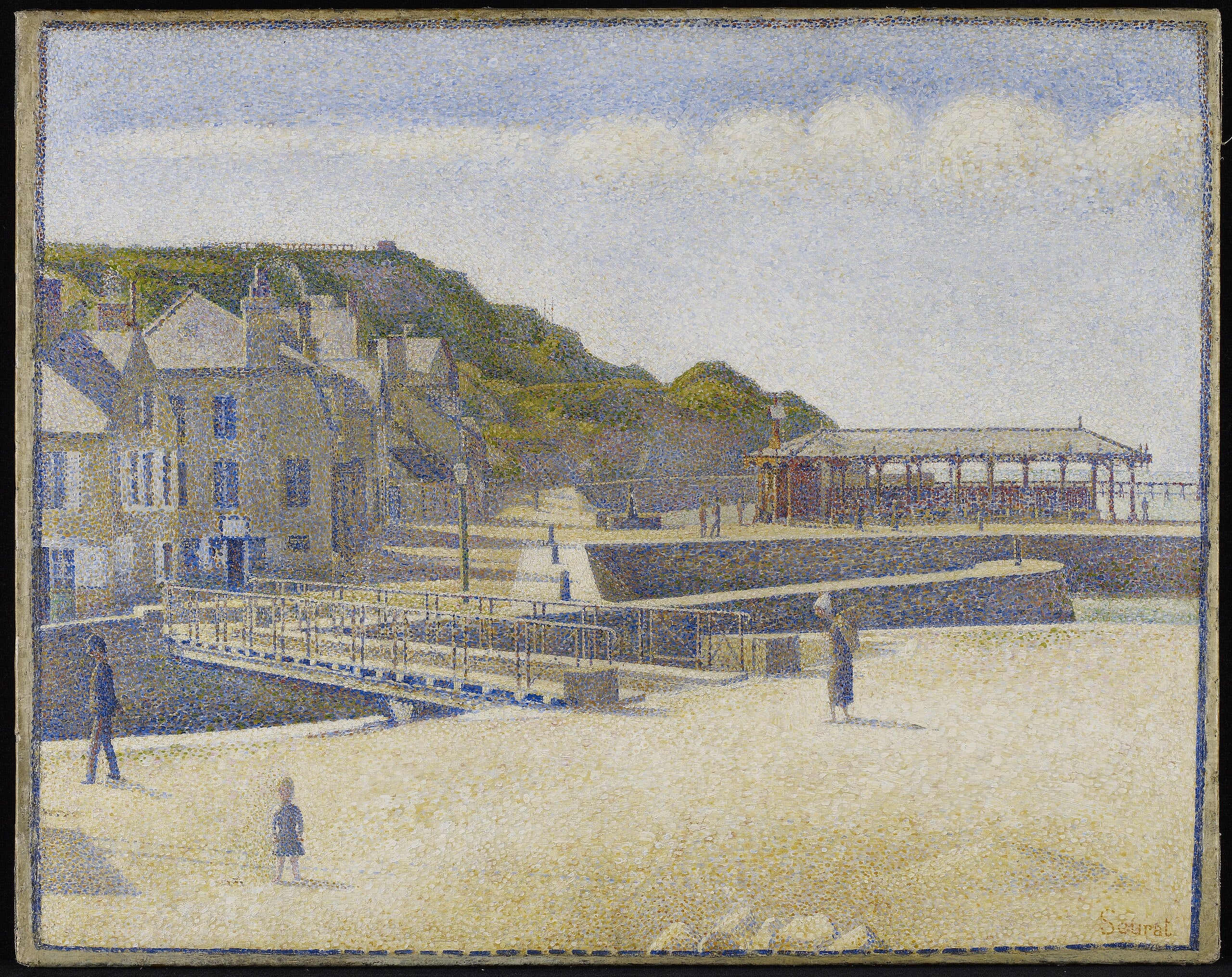 Reproduction du tableau « Port-en-Bessin - Georges Seurat » par Alpha Reproduction en peinture à l’huile