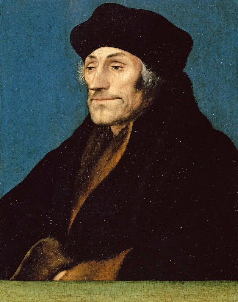 Portrett av Erasmus av Rotterdam - Hans Holbein den Yngre