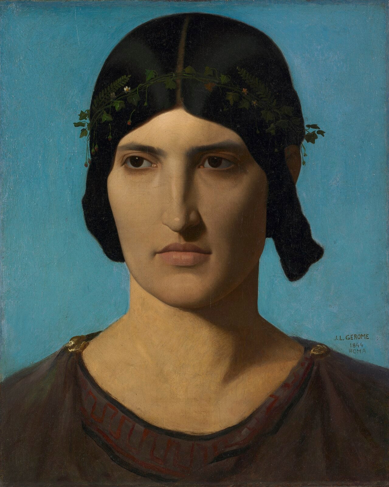 Portrett av en romersk kvinne - Jean-Léon Gérôme