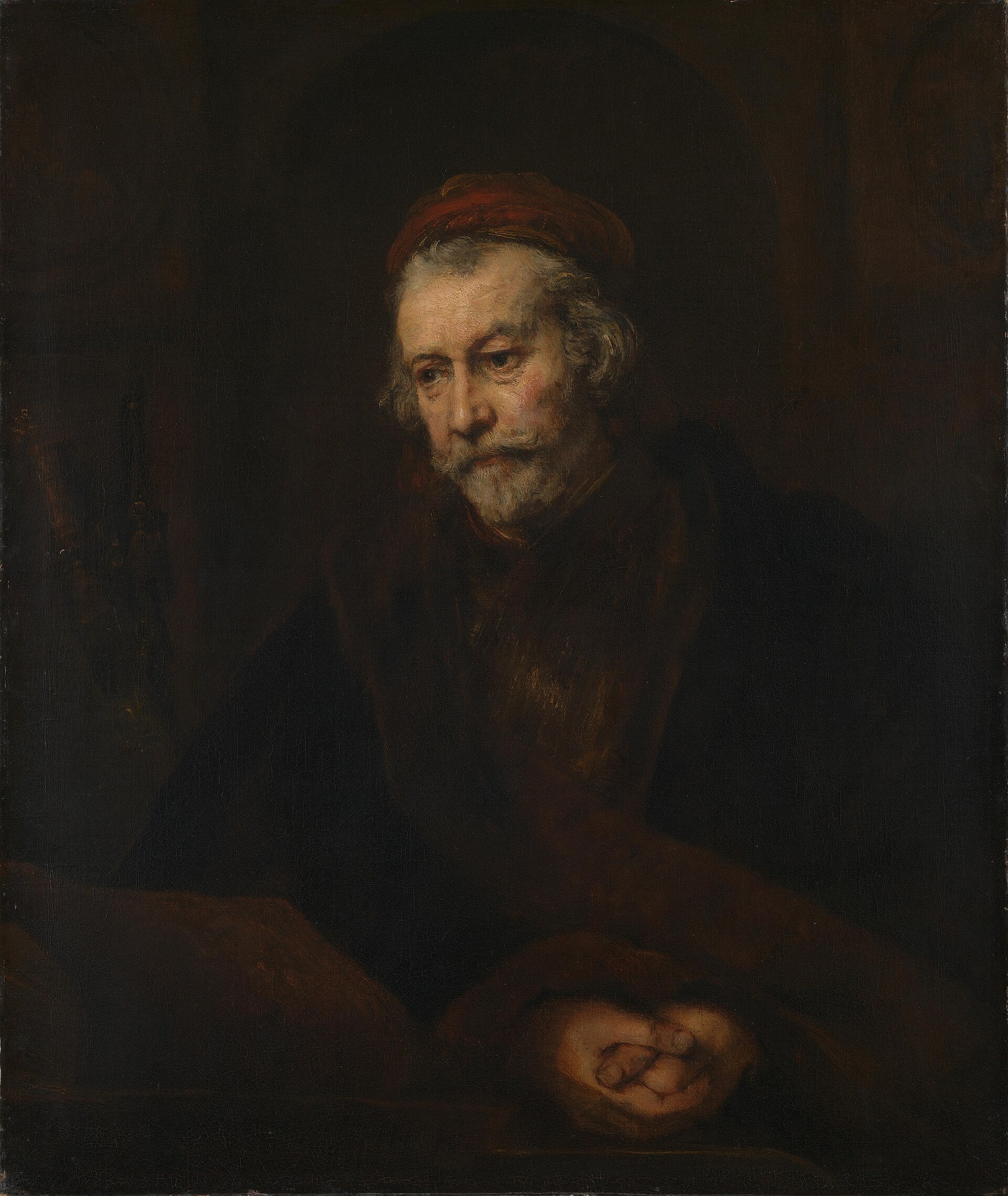 Reproduction du tableau « Portrait d'un homme en tant qu'apôtre Paul - Rembrandt » par Alpha Reproduction en peinture à l’huile