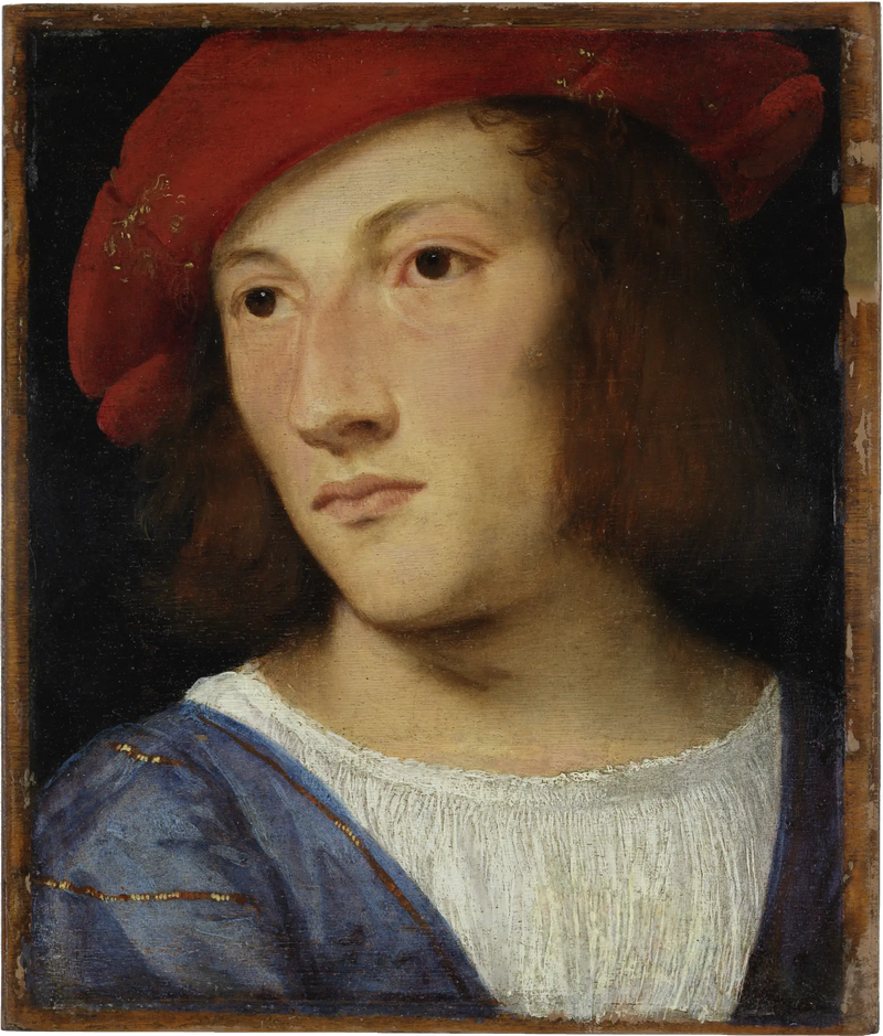 Portrett av en ung mann. - Titian