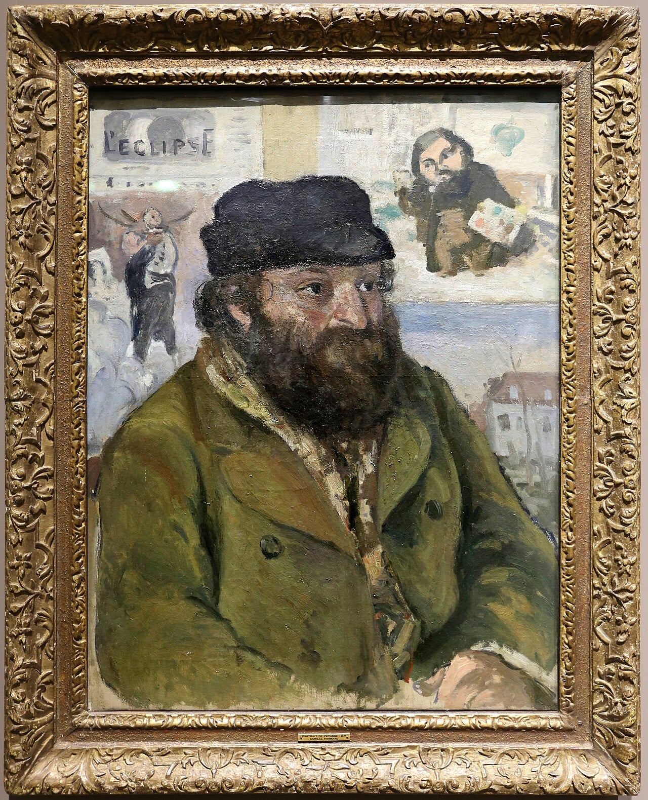 Portrett av Paul Cézanne - Camille Pissarro