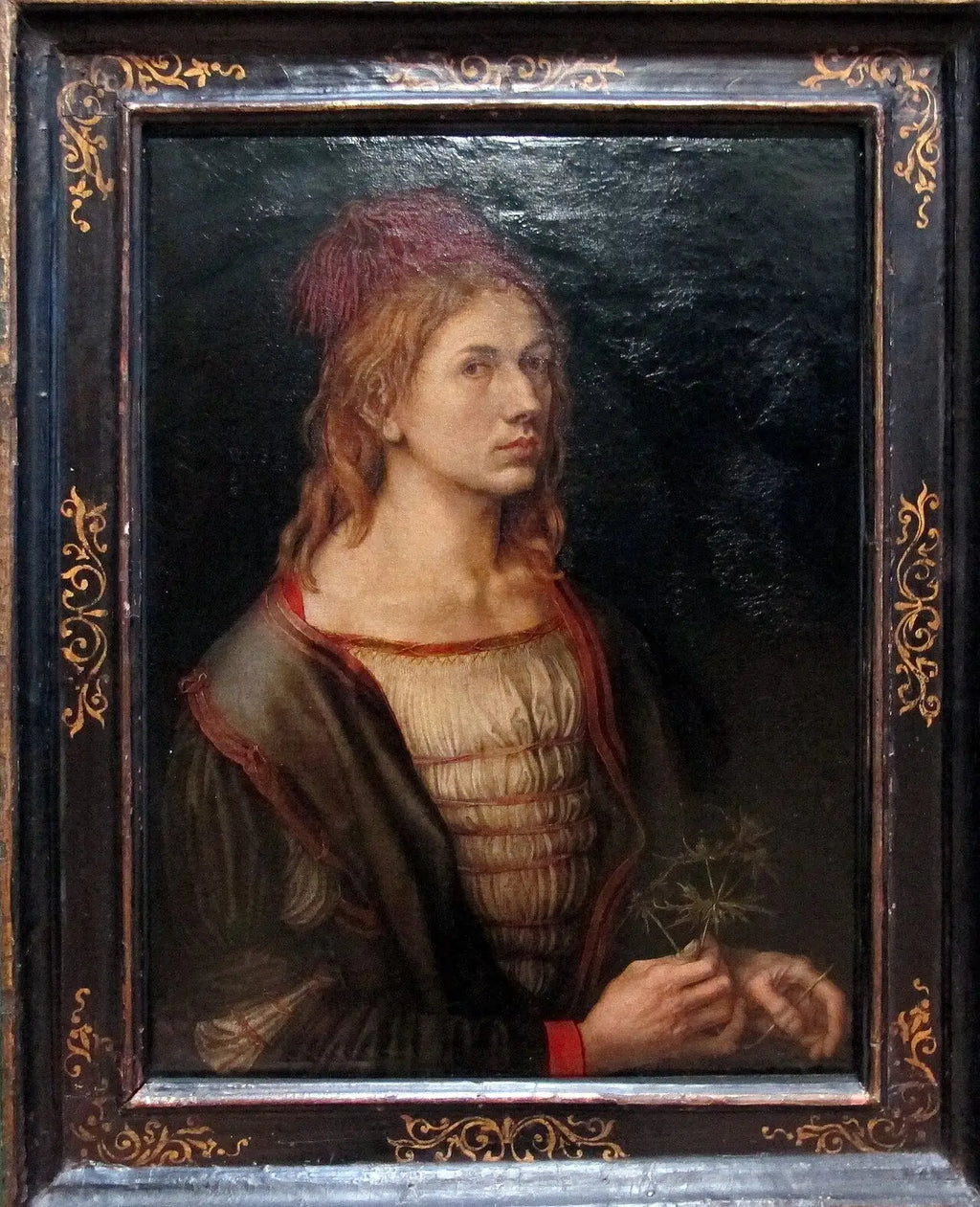 Portrait de l’artiste locataire un chardon - Albrecht Dürer - Alpha Reproduction