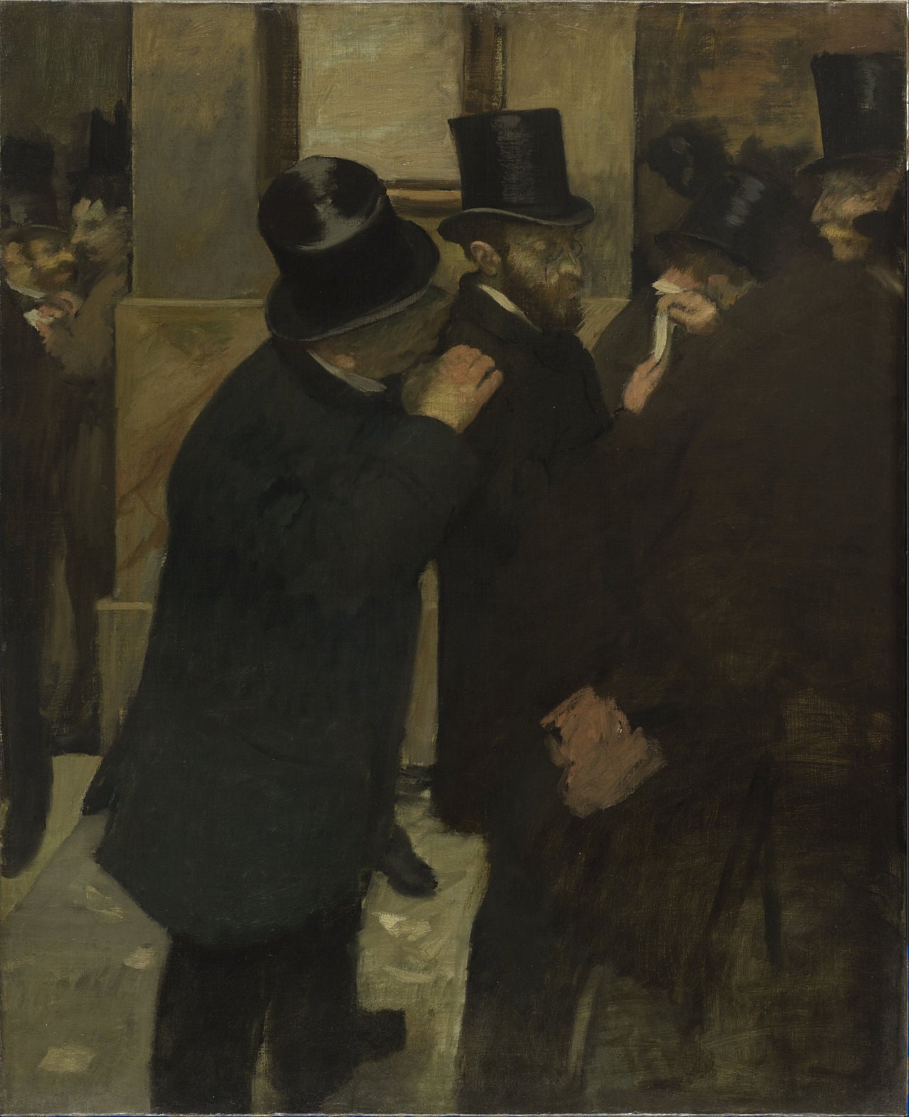 Portretter på Børsen - Edgar Degas