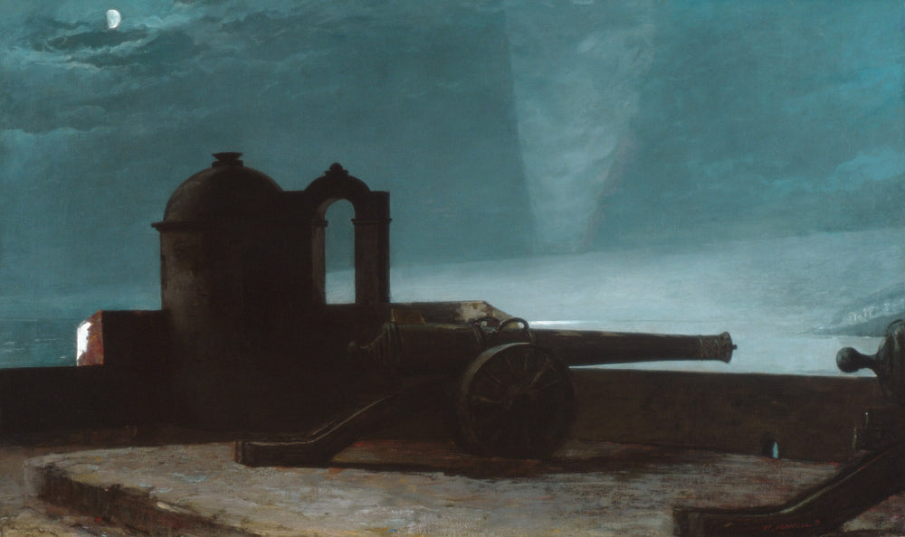 Projecteur sur l'entrée du port, Santiago de Cuba - Winslow Homer