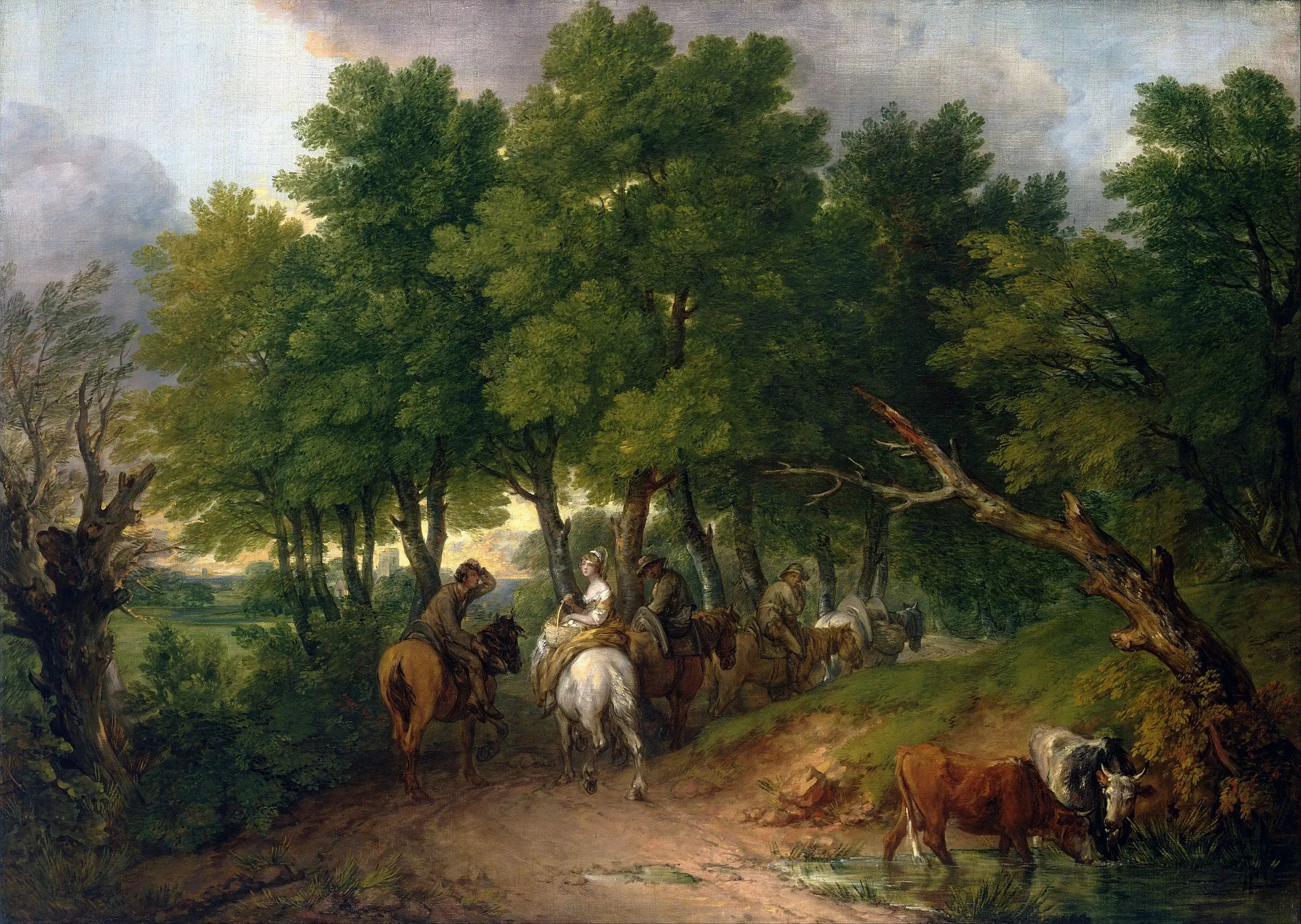 Route du marché - Thomas Gainsborough - Alpha Reproduction