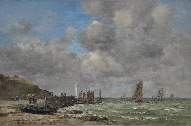 Reproduction du tableau « Saint-Brieuc, bords du Légué - Eugène Boudin » par Alpha Reproduction en peinture à l’huile