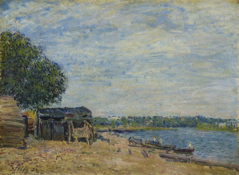 Saint-Mammès. Landskap - Alfred Sisley