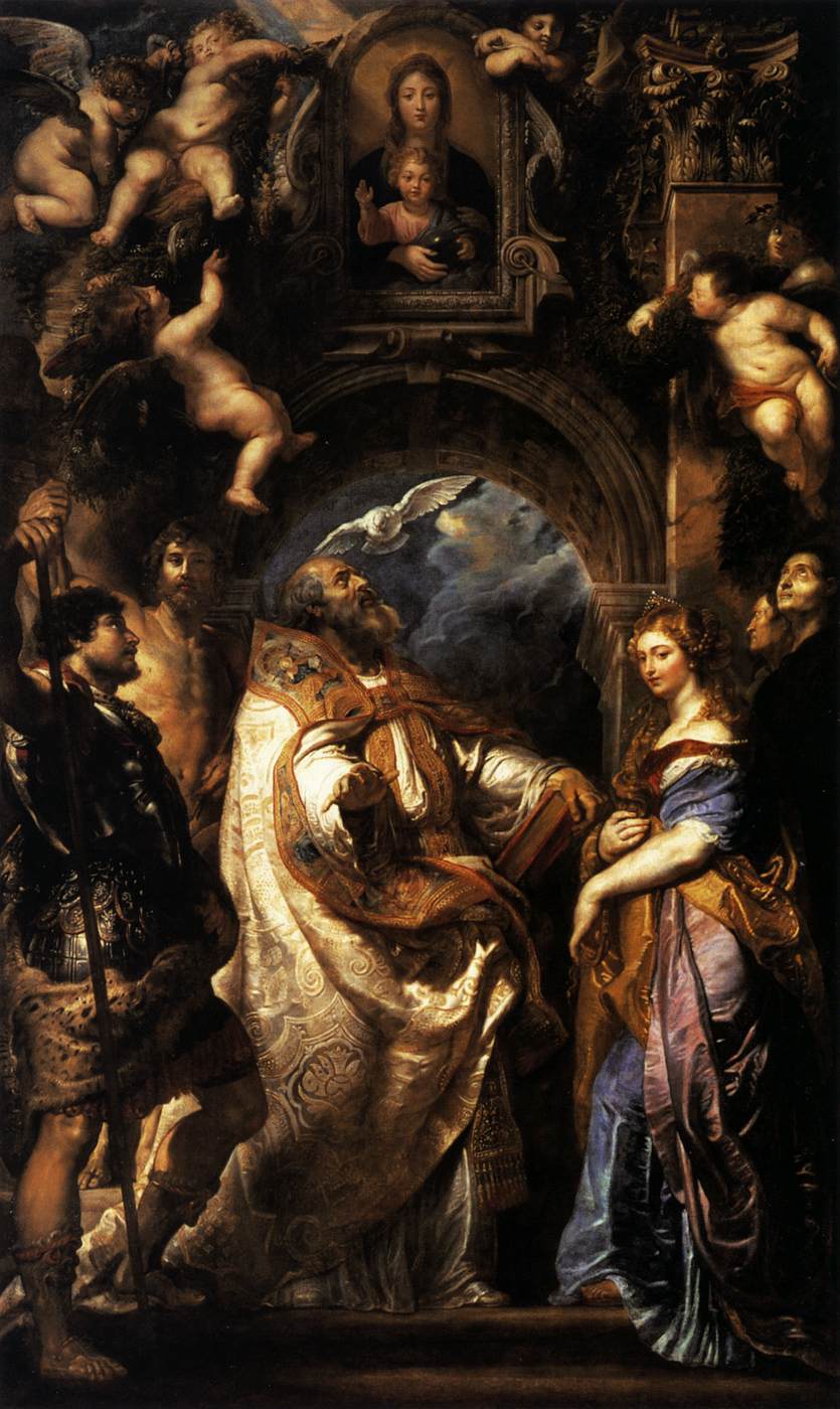 Saint Grégoire le Grand avec des saints - Peter Paul Rubens