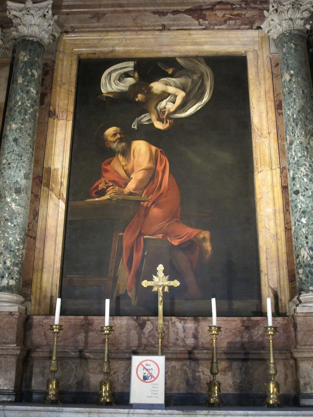 Sankt Matteus og Engelen - Caravaggio