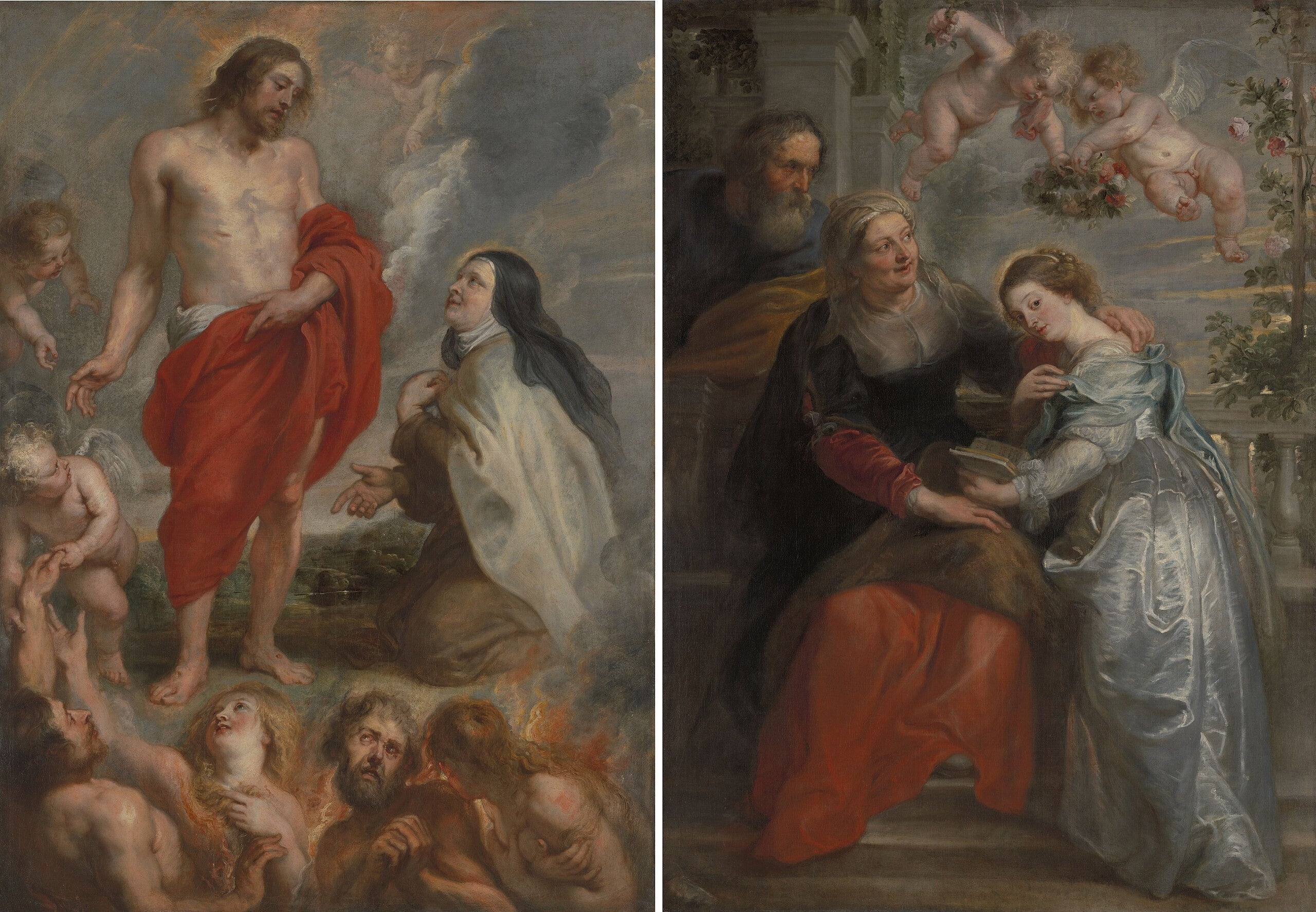 Sainte Thérèse et l'éducation de Marie - Peter Paul Rubens