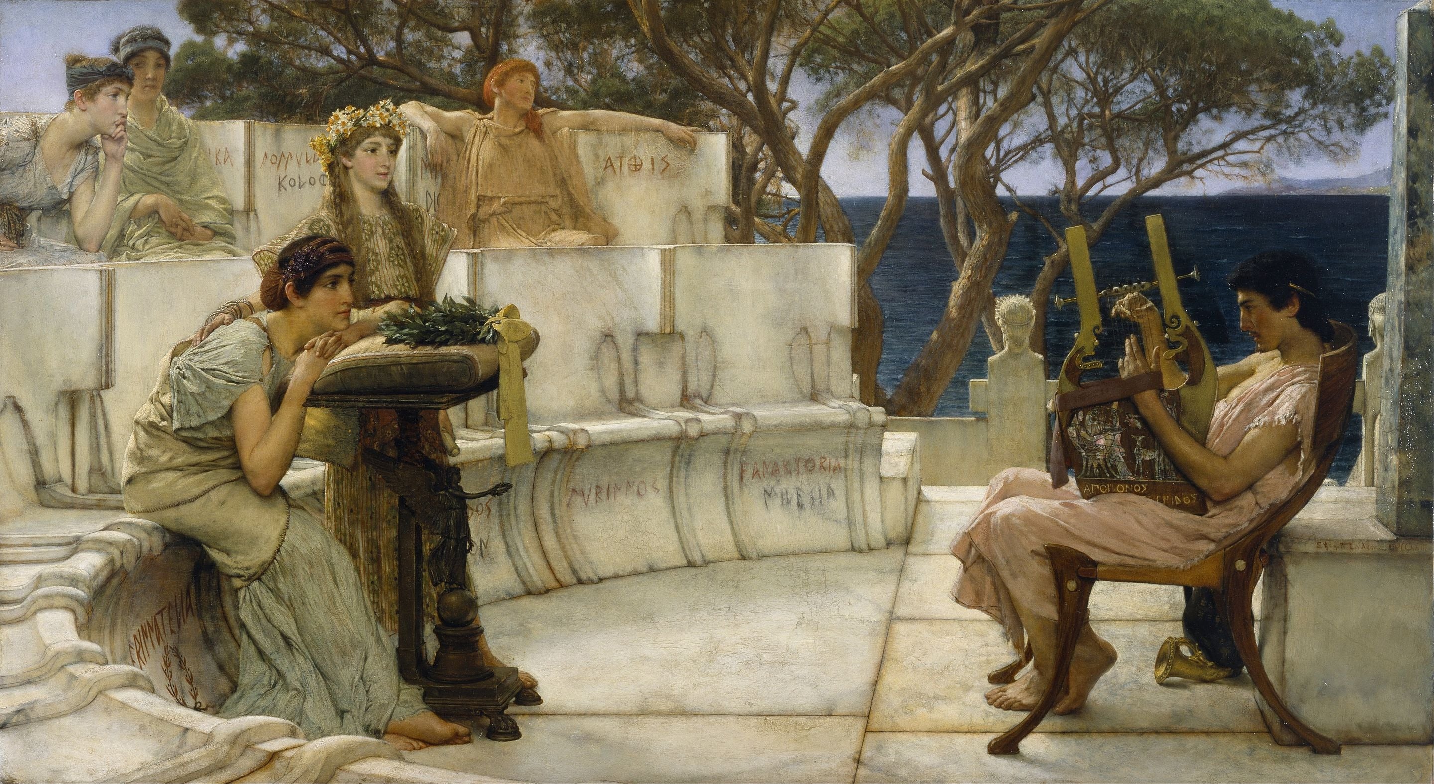 Sappho et Alcée - Lawrence Alma-Tadema