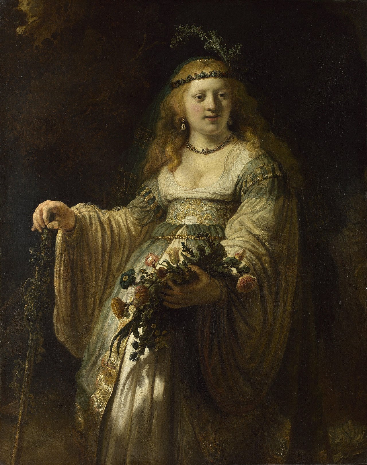 Reproduction du tableau « Saskia en Flore - Rembrandt » par Alpha Reproduction en peinture à l’huile