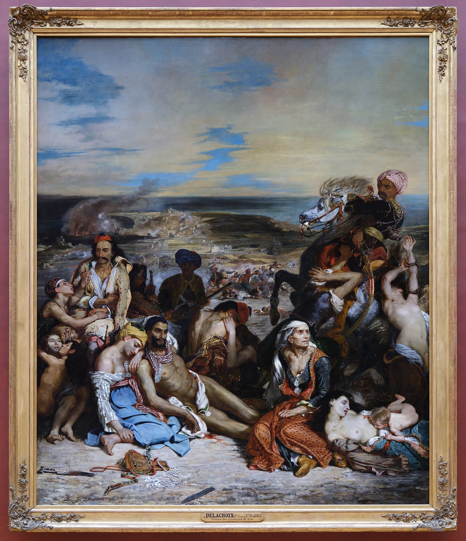 Scener fra massakrene i Chios - Eugène Delacroix