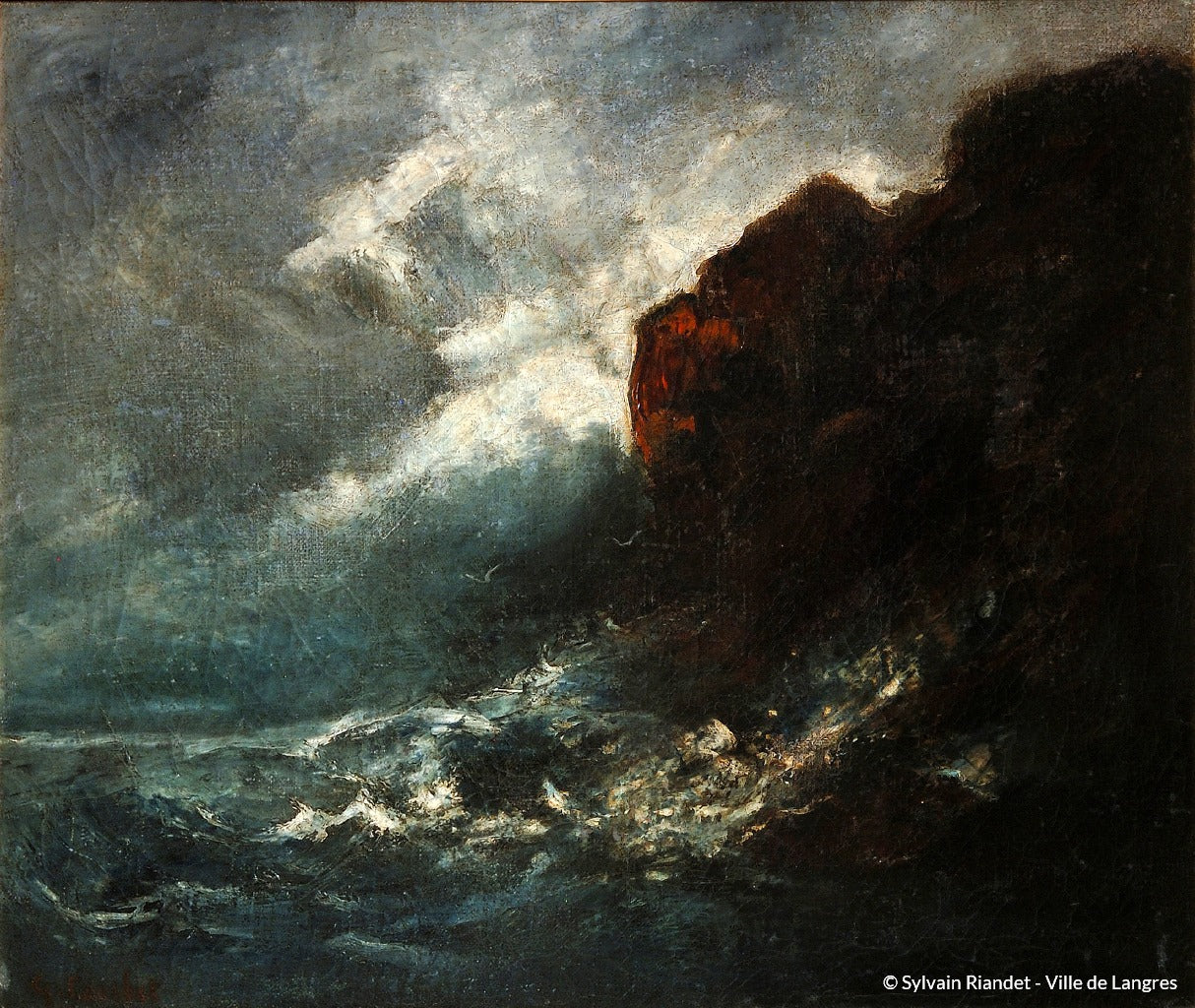 Tempête sur la mer - Gustave Courbet