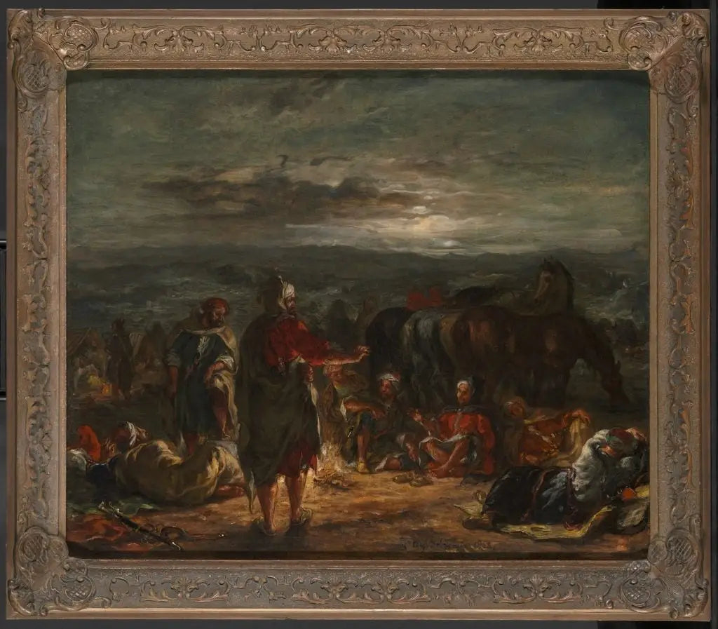 Un camp arabe la nuit - Eugène Delacroix - Alpha Reproduction
