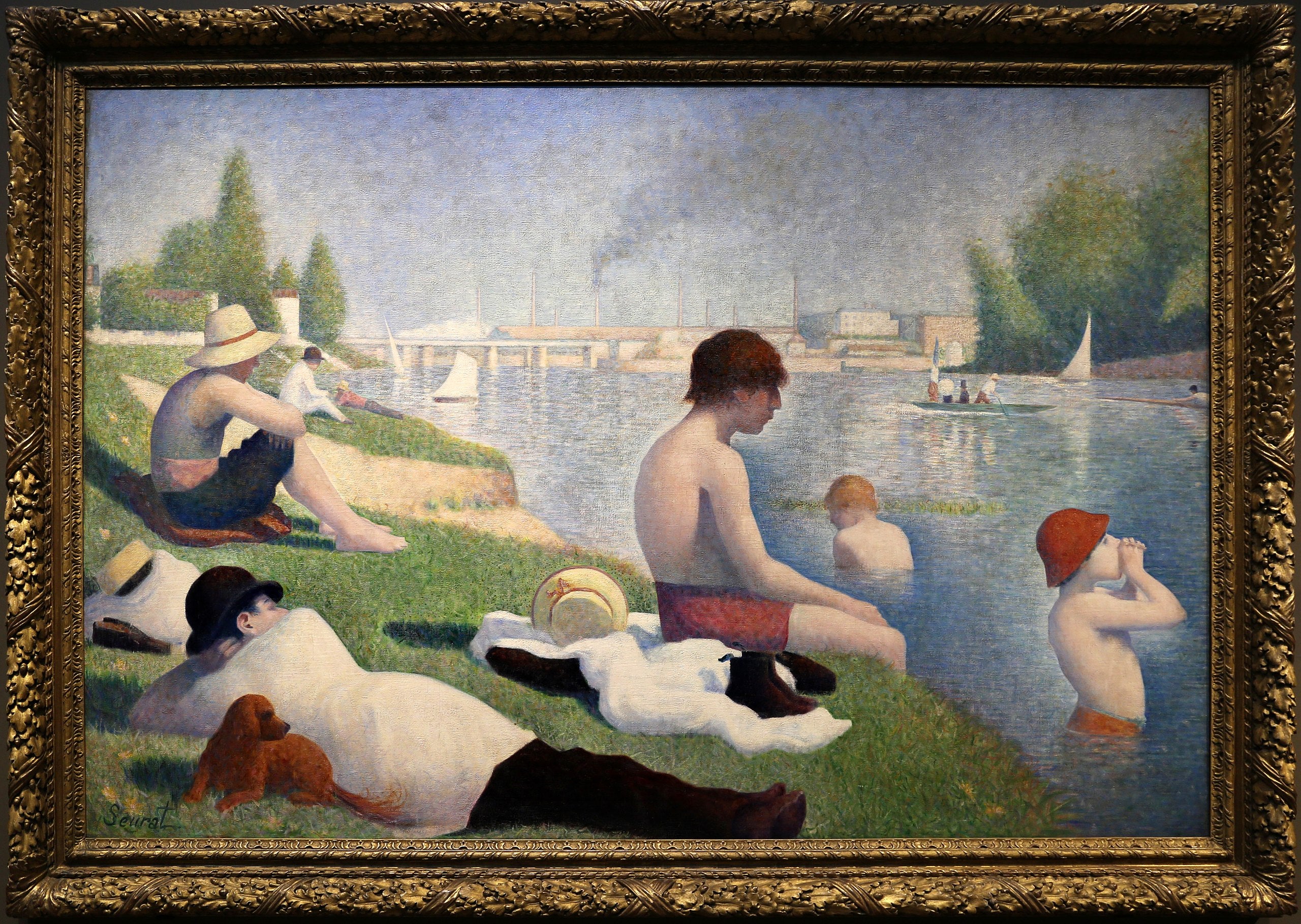 Et bad i Asnières - Georges Seurat