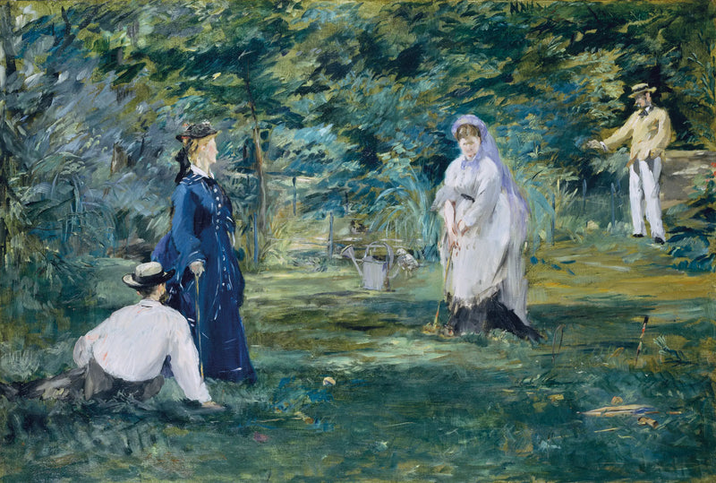 En del av krokett - Édouard Manet