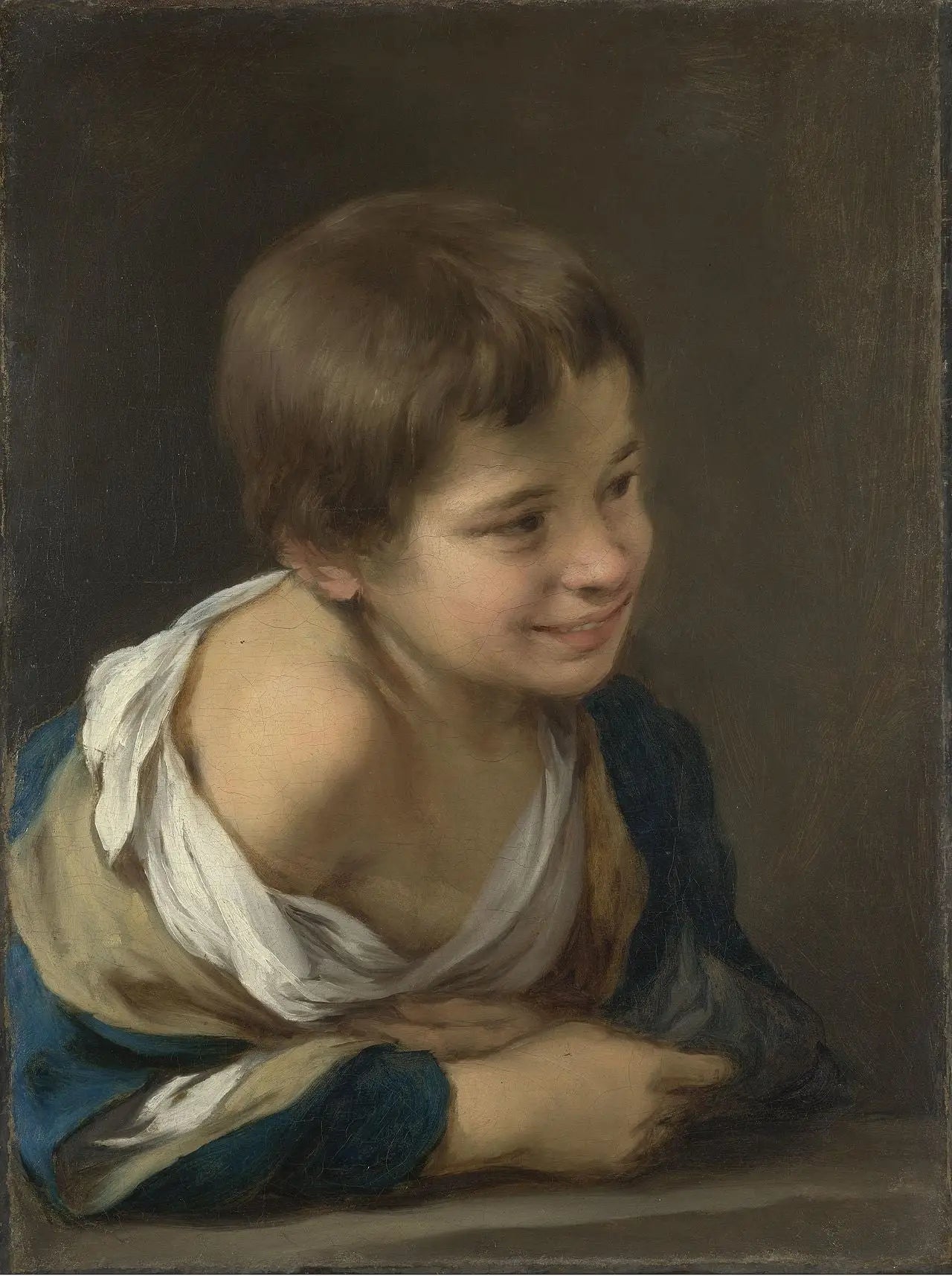 Un garçon paysan appuyé sur un rebord de fenêtre - Bartolomé Esteban Murillo - Alpha Reproduction