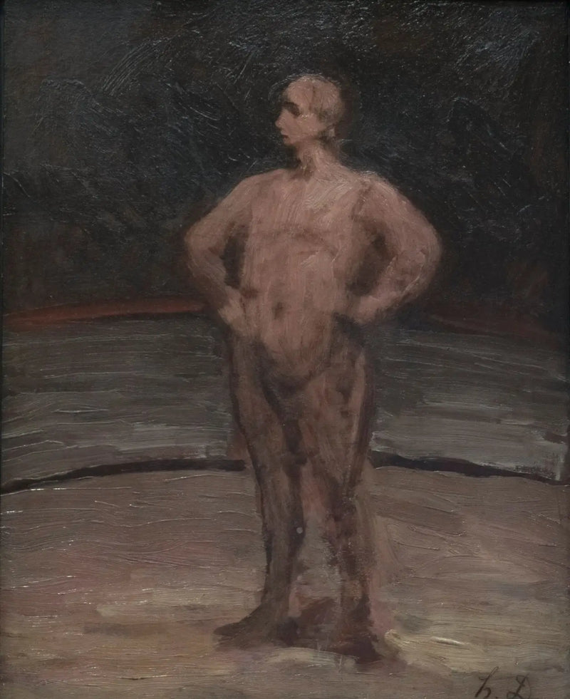 En stående bryter - Honoré Daumier