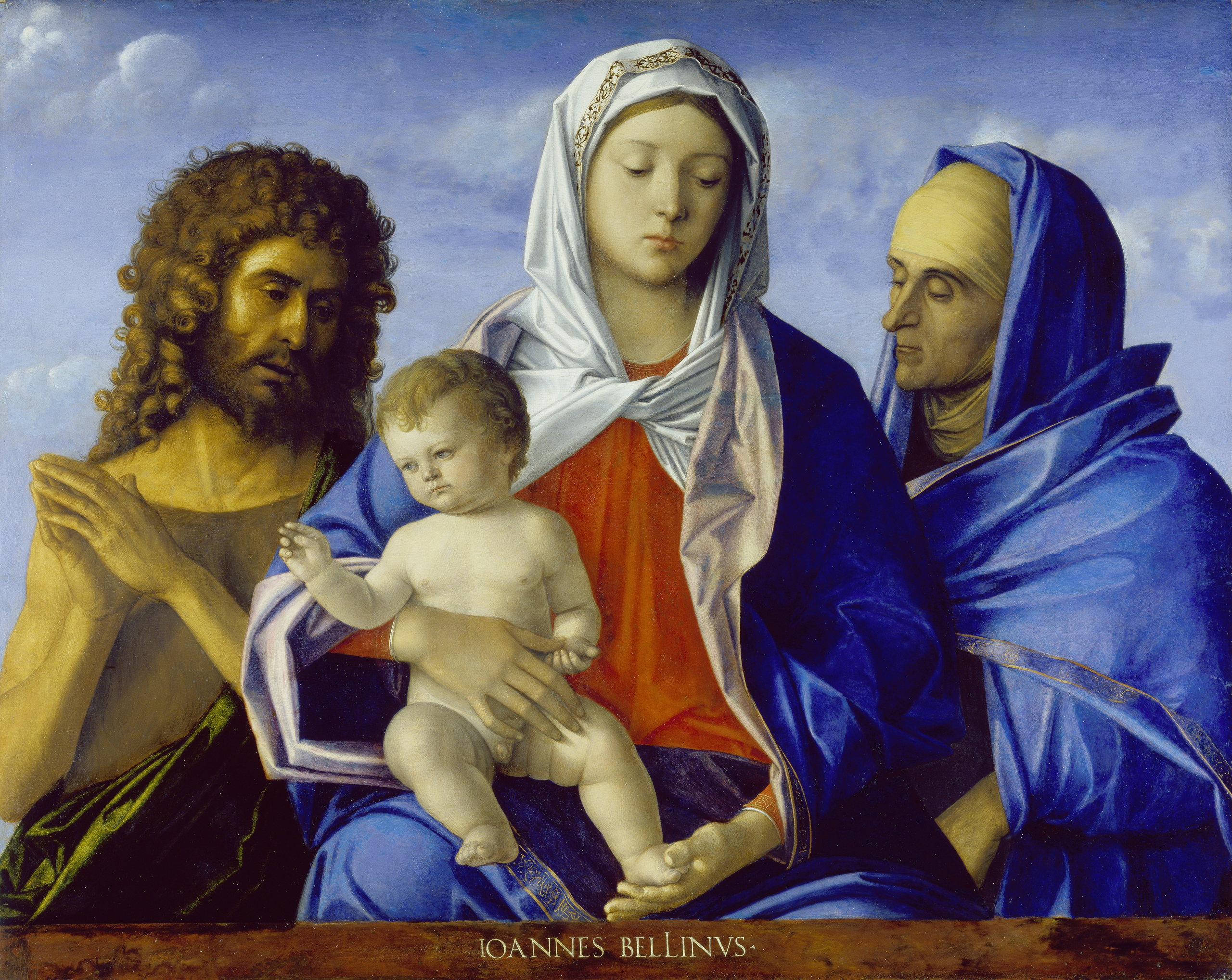 Vierge à l'Enfant avec Saint Jean le Baptiste et Elisabeth - Giovanni Bellini