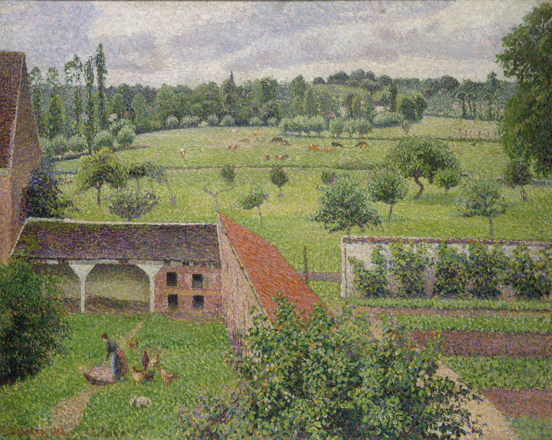 Utsikt fra vinduet mitt, Éragny - Camille Pissarro