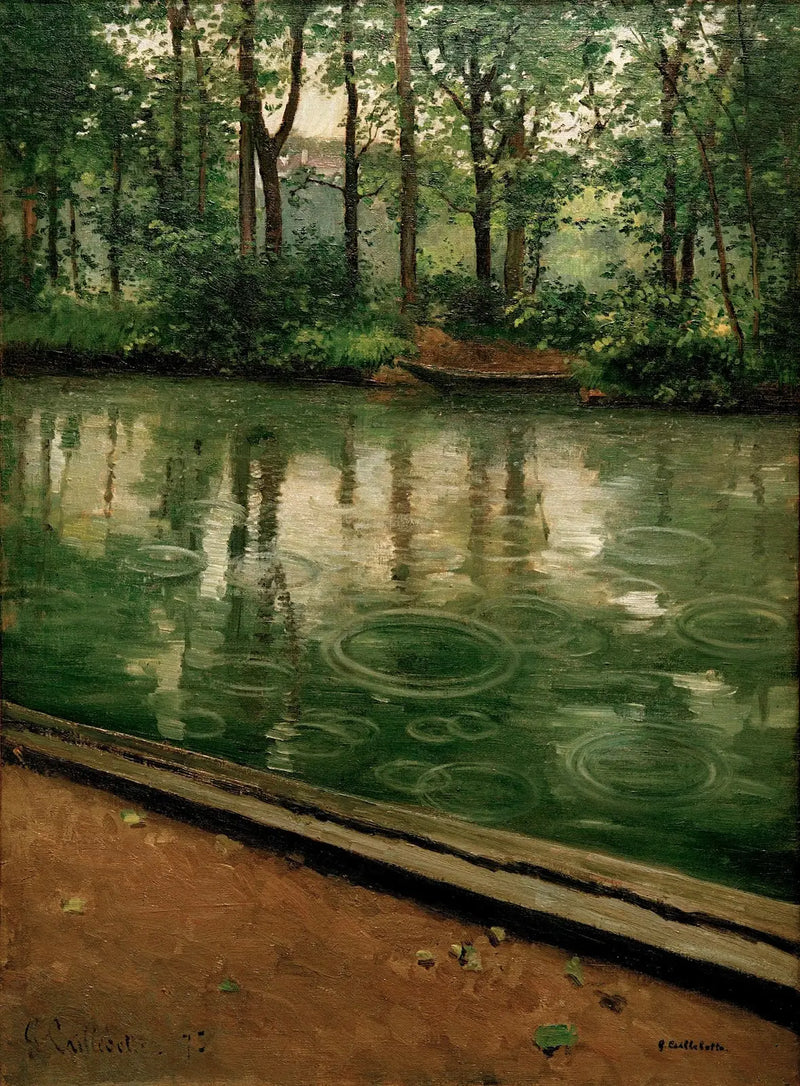 Yerres, Regn effekt - Gustave Caillebotte