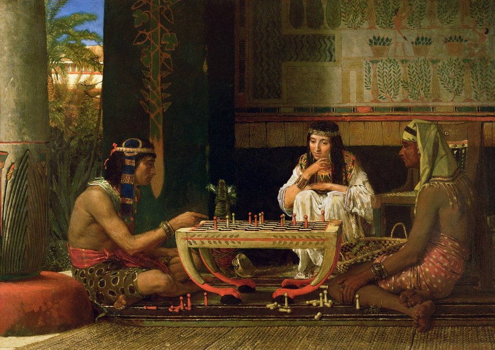 joueur d'échecs - Lawrence Alma-Tadema