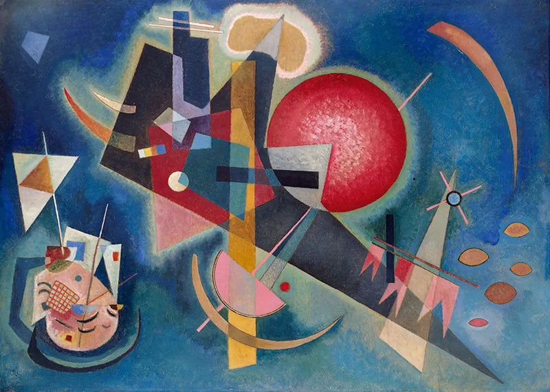 I blått - Vassily Kandinsky