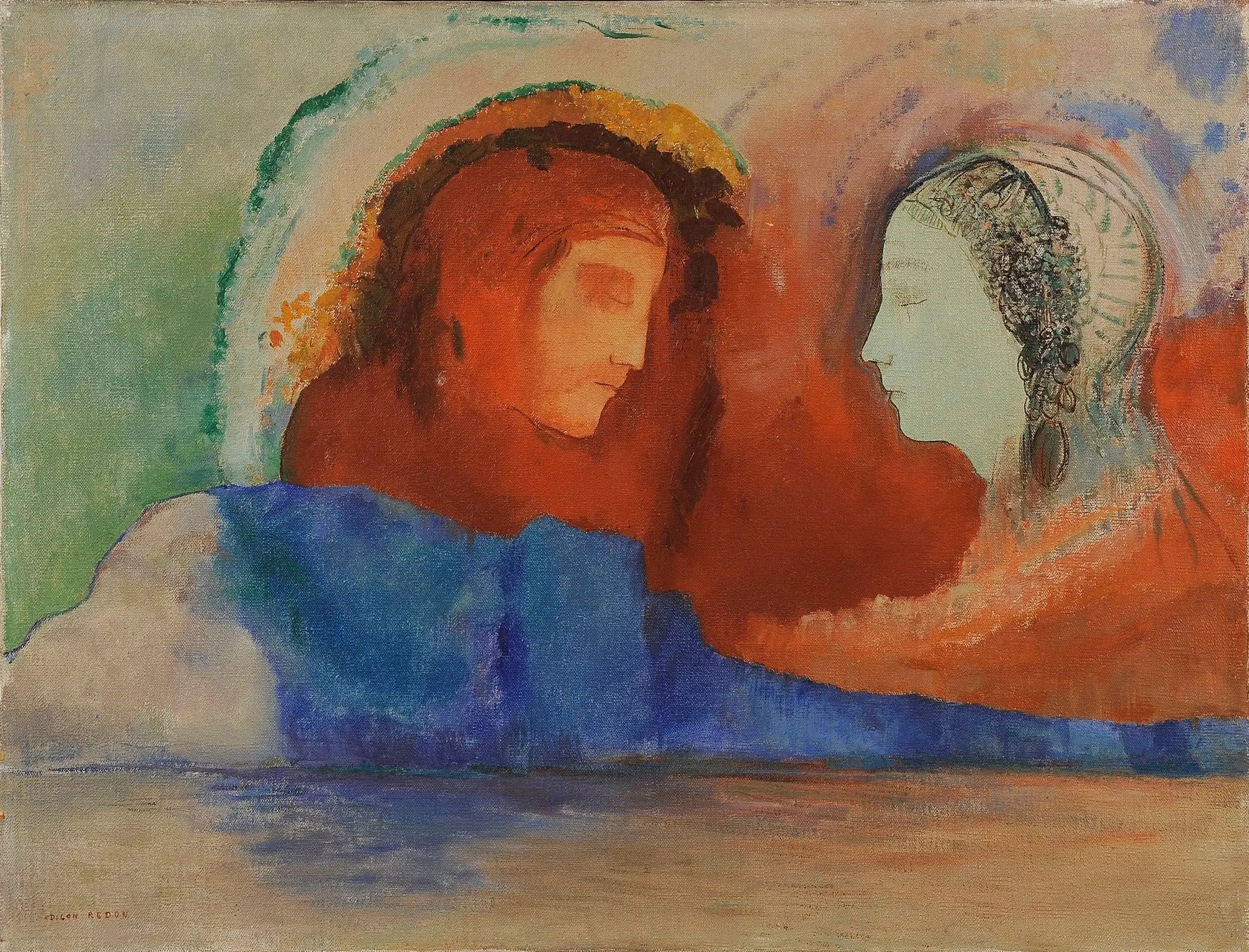 Dante et Béatrice - Odilon Redon - Alpha Reproduction