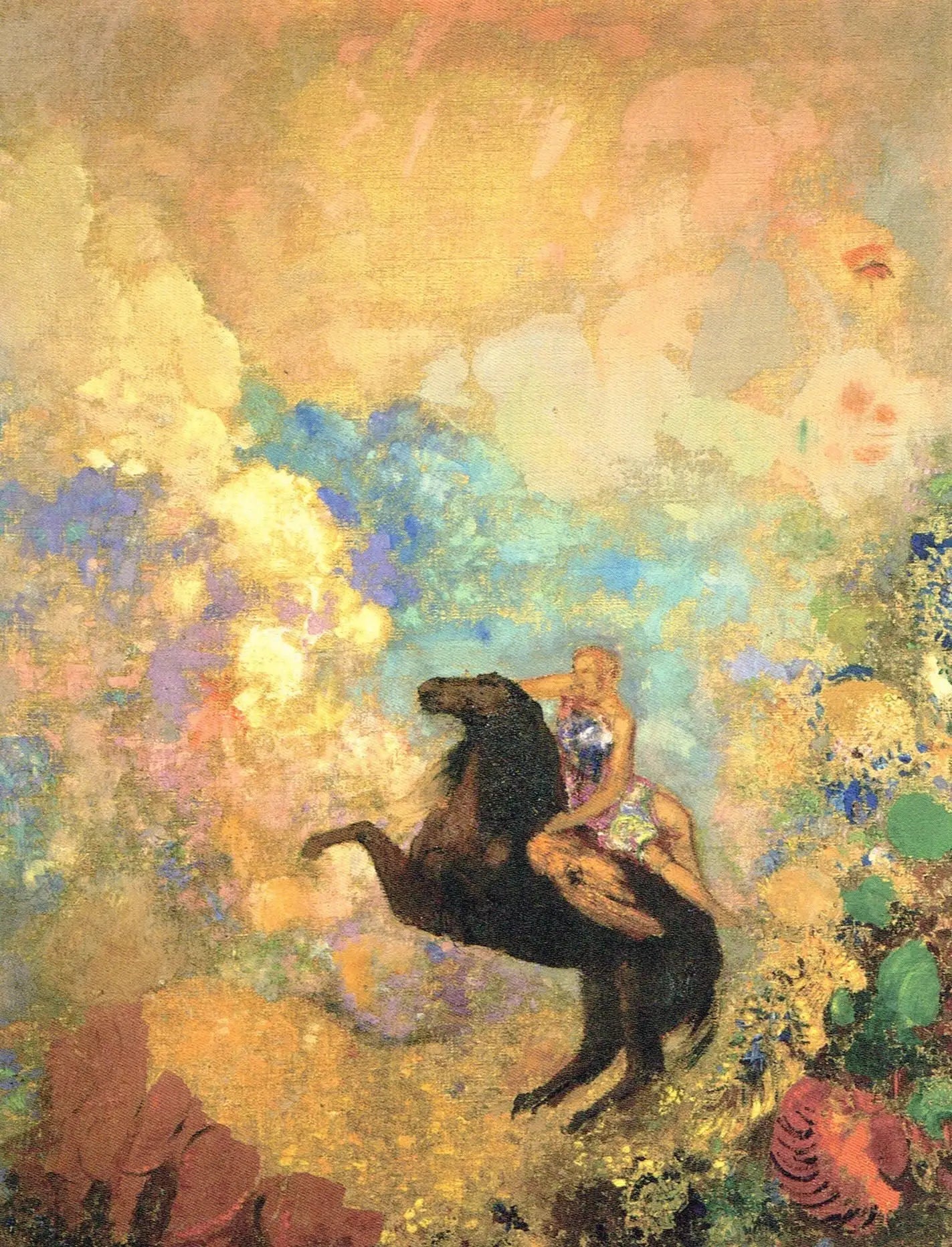 La Muse sur Pégase - Odilon Redon - Alpha Reproduction