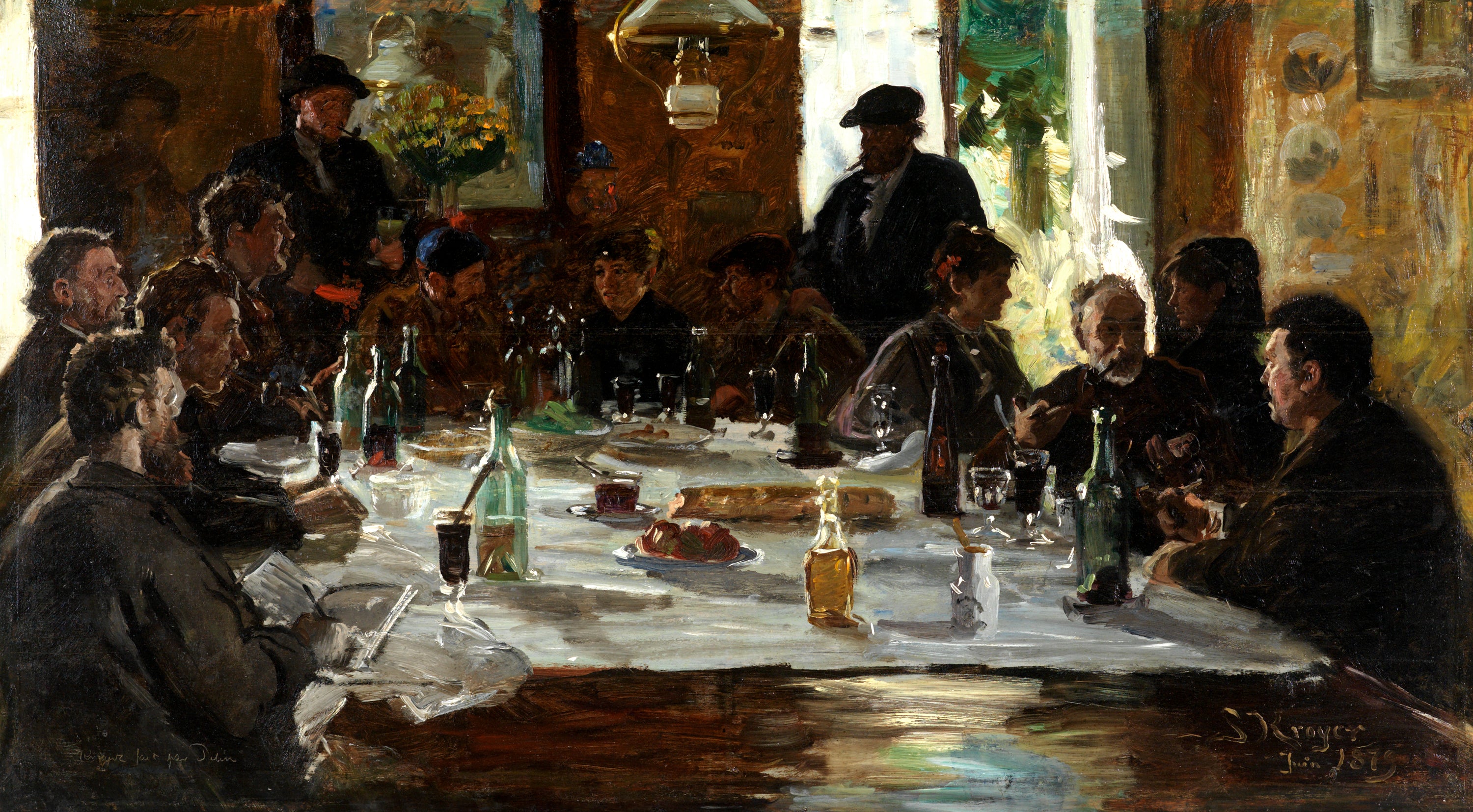Déjeuner d'artistes. Cernay-la-Ville - Peder Severin Krøyer
