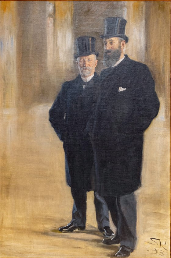 Kjøpmennene Th. Wessel og Emil Vett - Peder Severin Krøyer