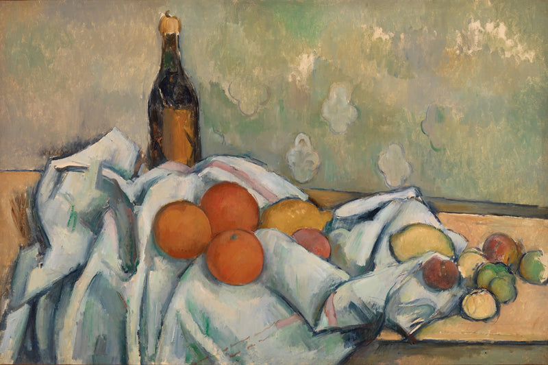 Flaske og frukt - Paul Cézanne