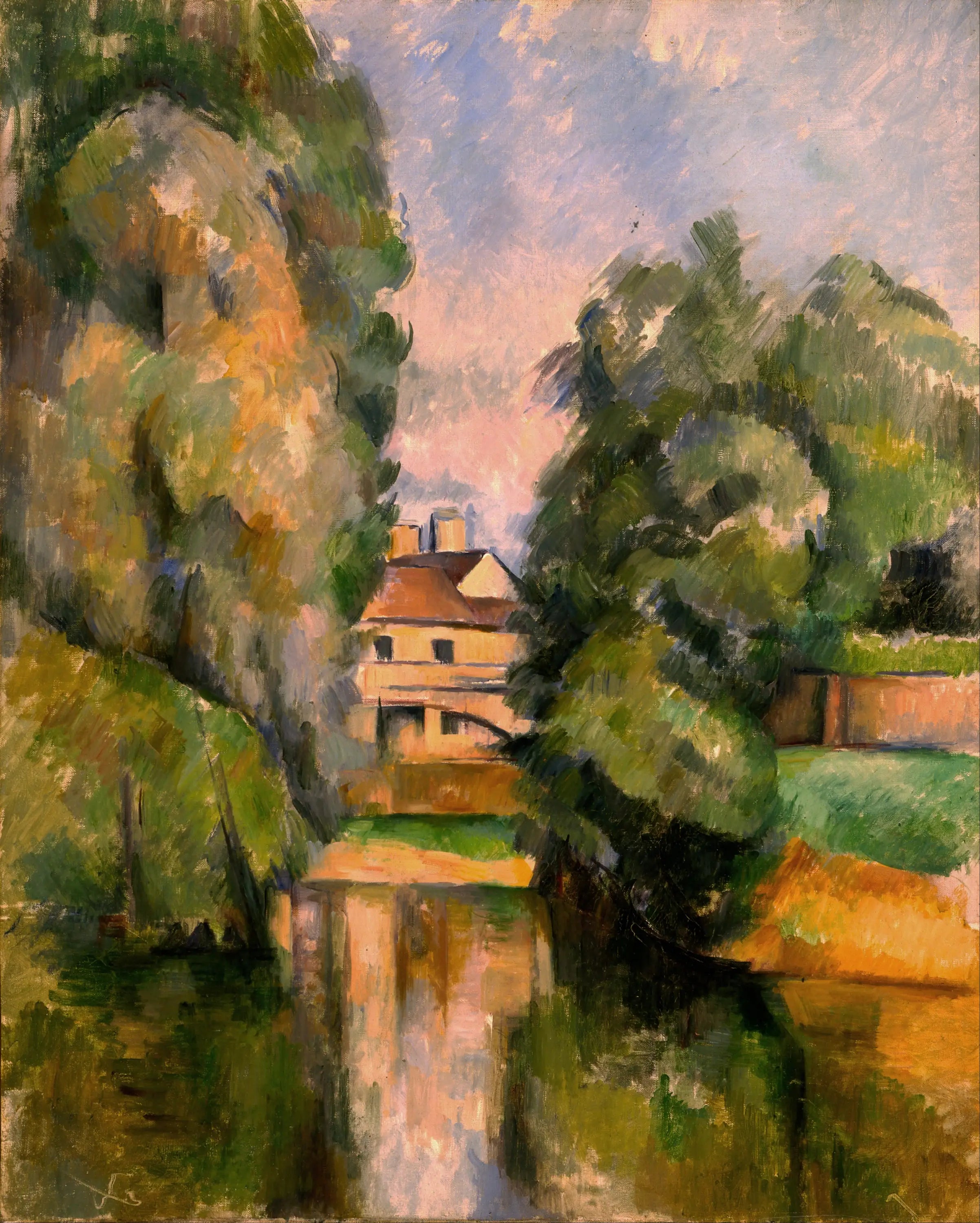 Reproduction du tableau « Le Moulin brûlé à Maisons-Alfort - Paul Cézanne » par Alpha Reproduction en peinture à l’huile