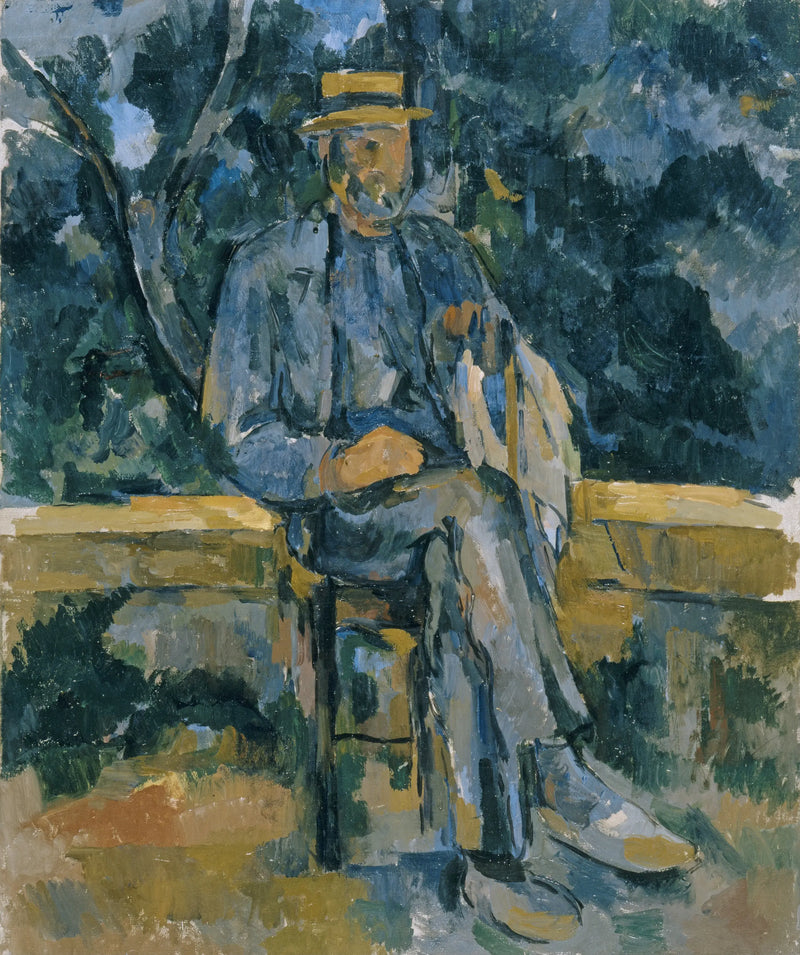 Mann som sitter - Paul Cézanne