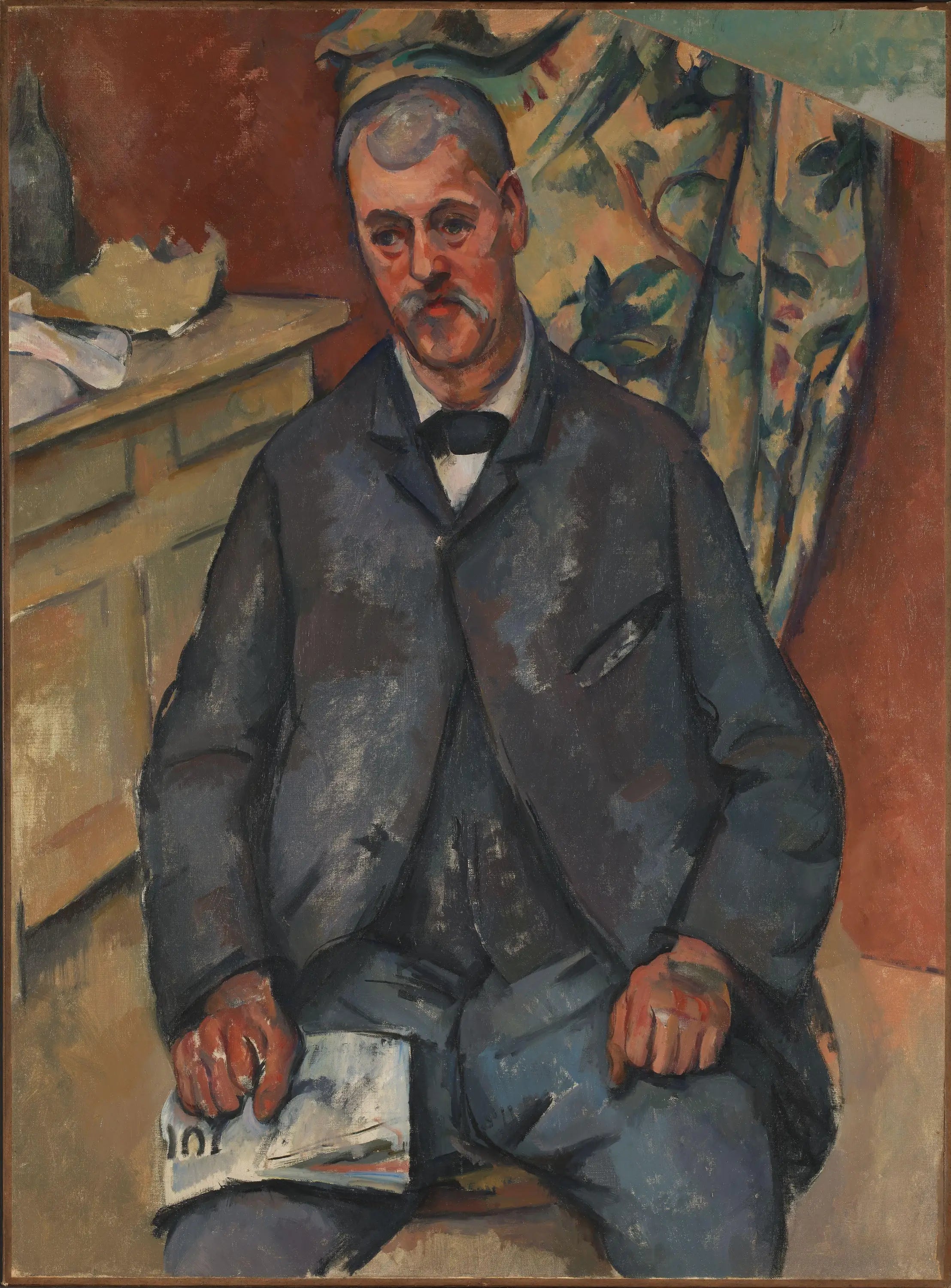 Reproduction du tableau « Homme assis - Paul Cézanne » par Alpha Reproduction en peinture à l’huile