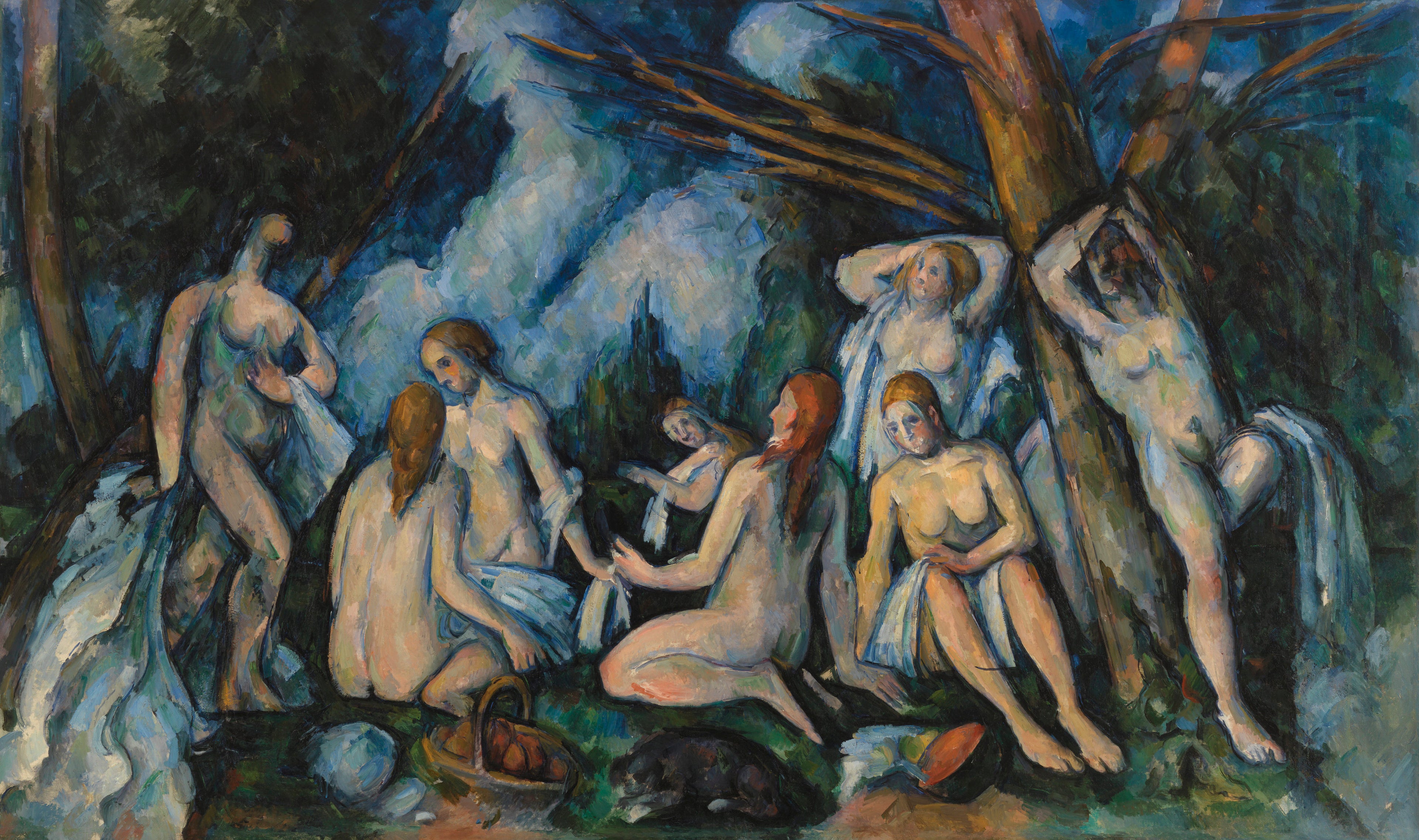 De store badende - Paul Cézanne