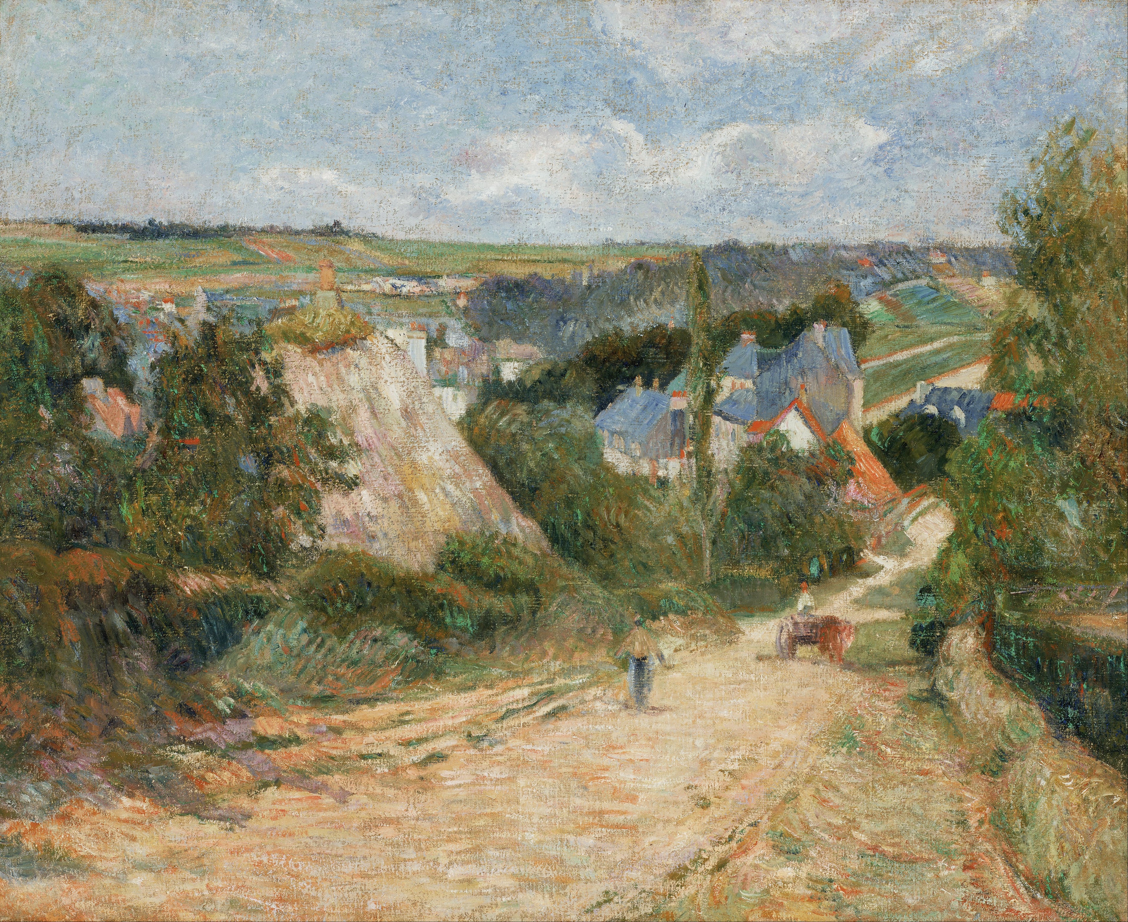 Inngang til landsbyen Osny - Paul Gauguin