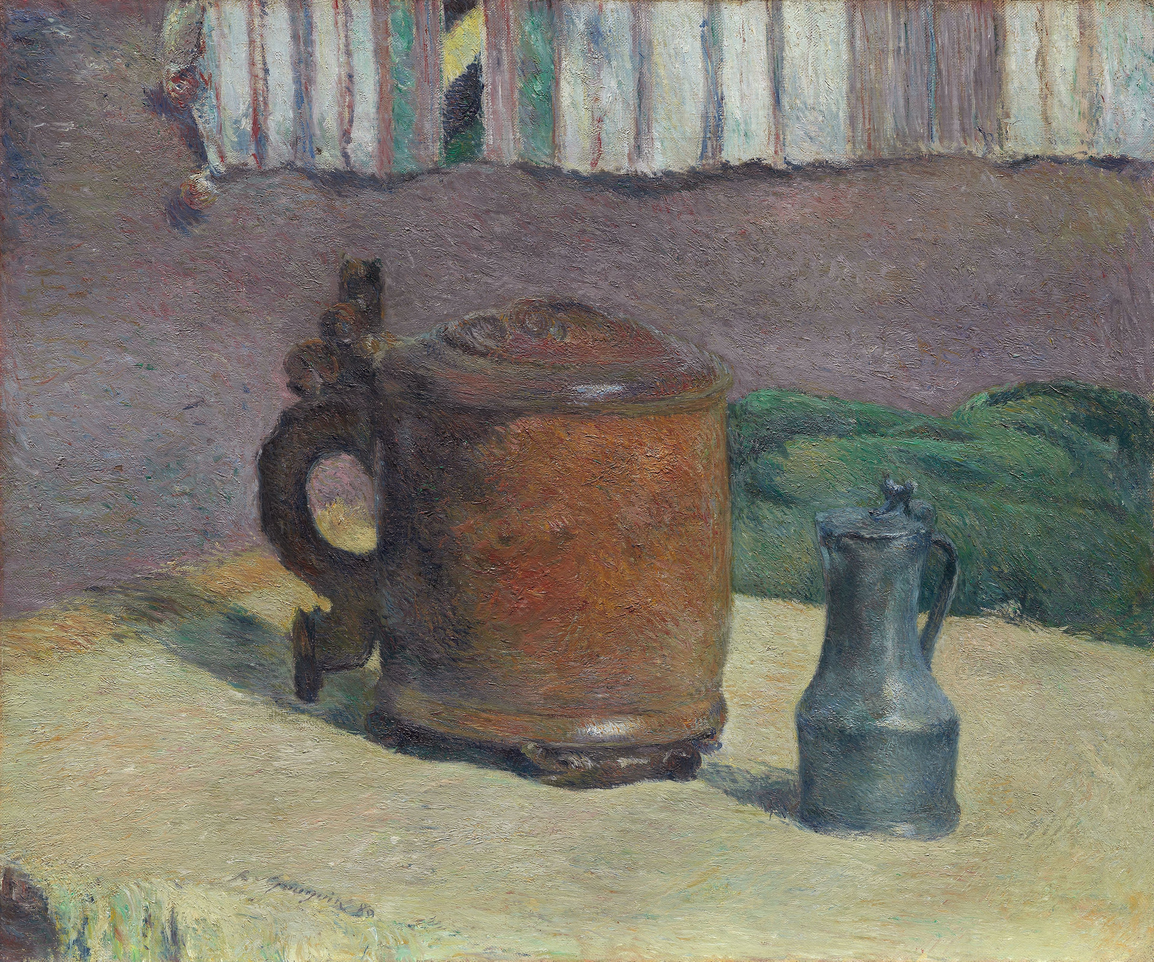 Stilleben med leirkrukke og jernkopp - Paul Gauguin