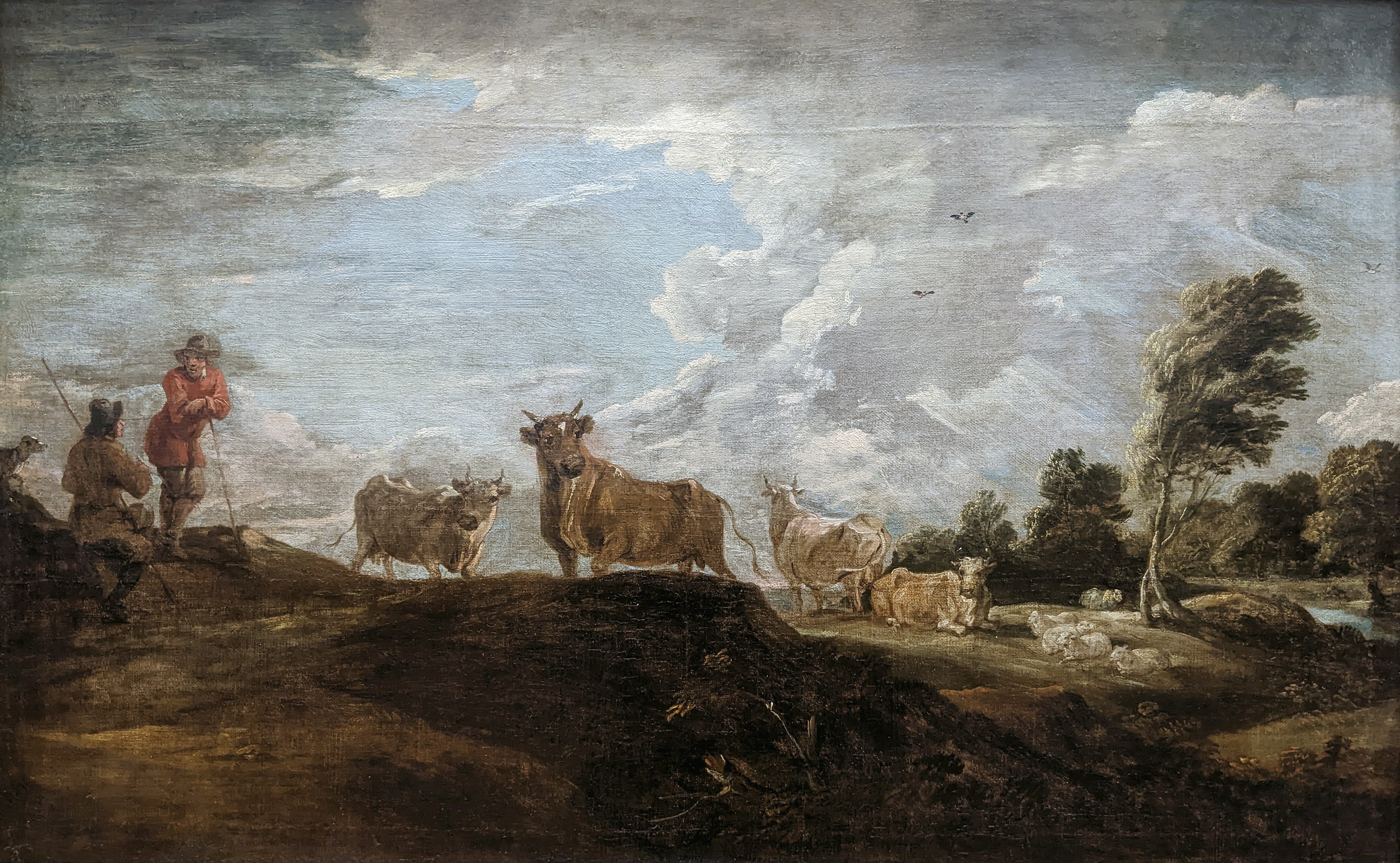 Paysage au taureau - David Teniers le Jeune