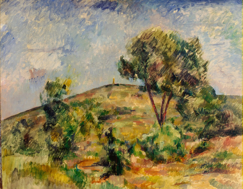 Landskap nær Aix med Cæsar-tårnet - Paul Cézanne