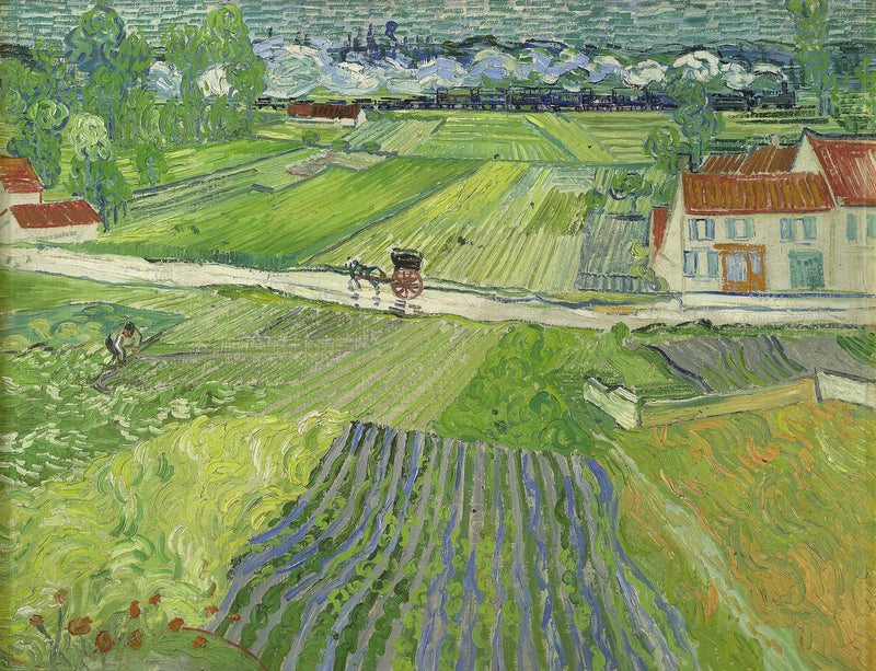 Landskap i Auvers etter regnet - Vincent van Gogh