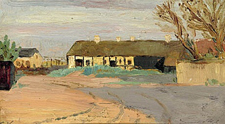 Christoffer's hus ved skumring. - Peder Severin Krøyer