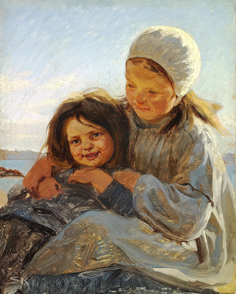 Brødre og søstre. - Peder Severin Krøyer