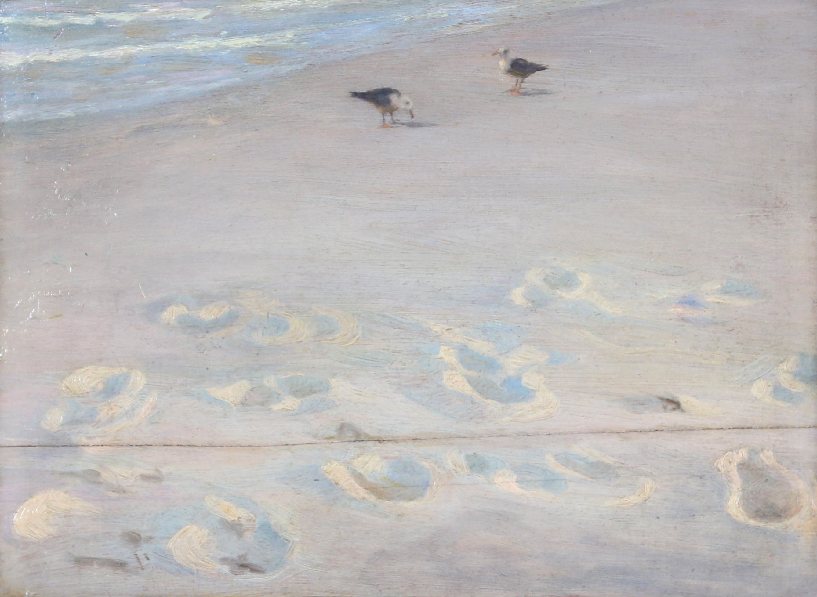 Empreintes de pas dans le sable - Peder Severin Krøyer