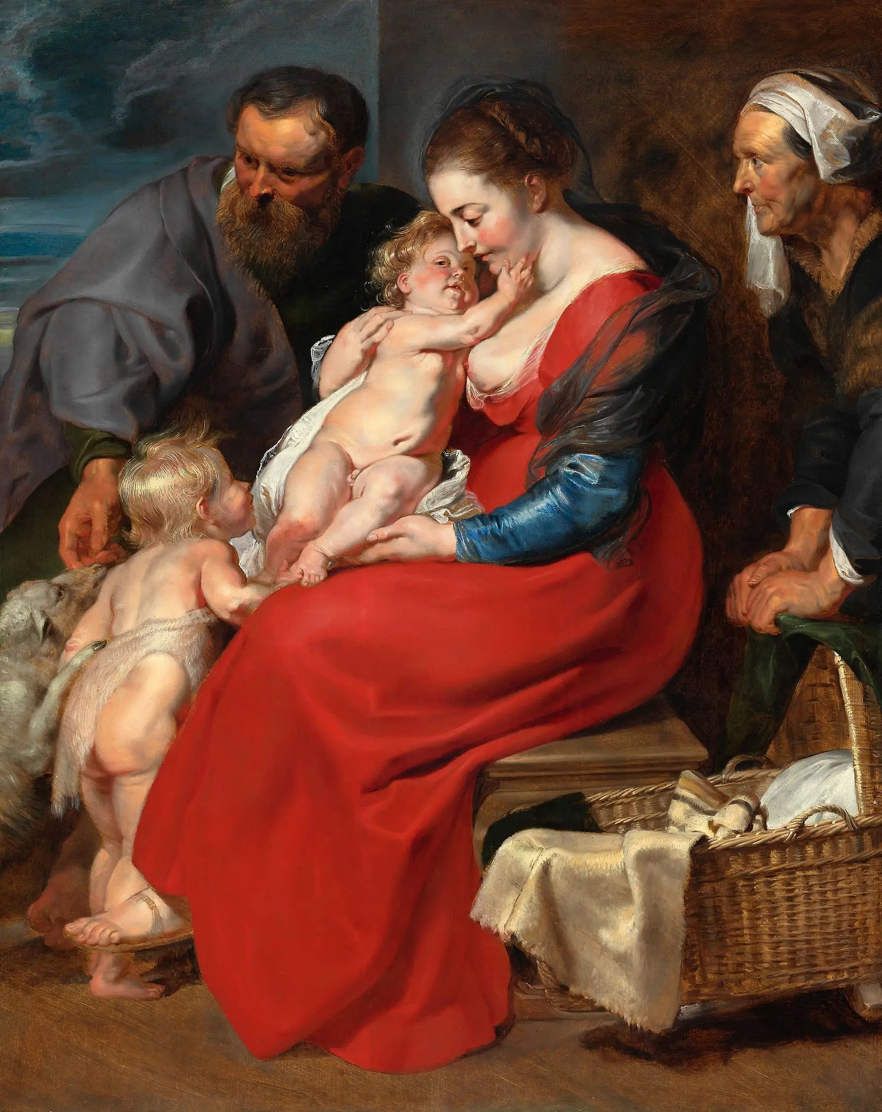 La Sainte Famille avec sainte Élisabeth et saint Jean - Peter Paul Rubens - Alpha Reproduction