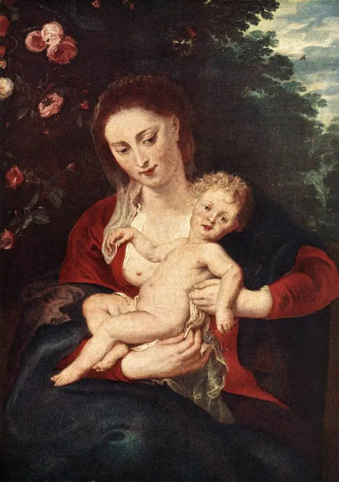 Vierge à l’Enfant à la pervenche - Peter Paul Rubens - Alpha Reproduction